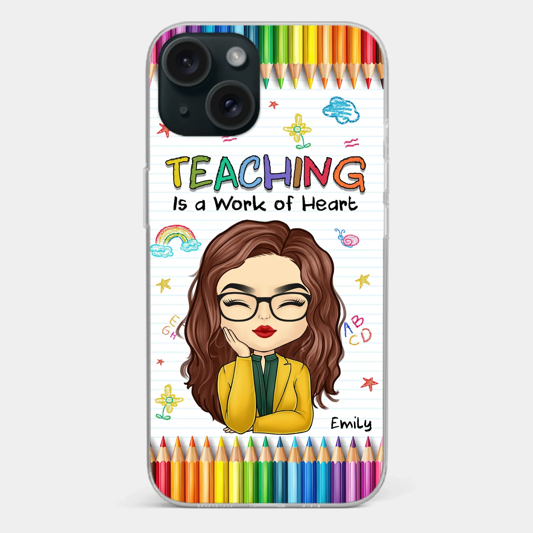 Custom Clear Phone Case - Personalized Birthday Gifts For Teachers - Teachers Grow Dreams - Image 21