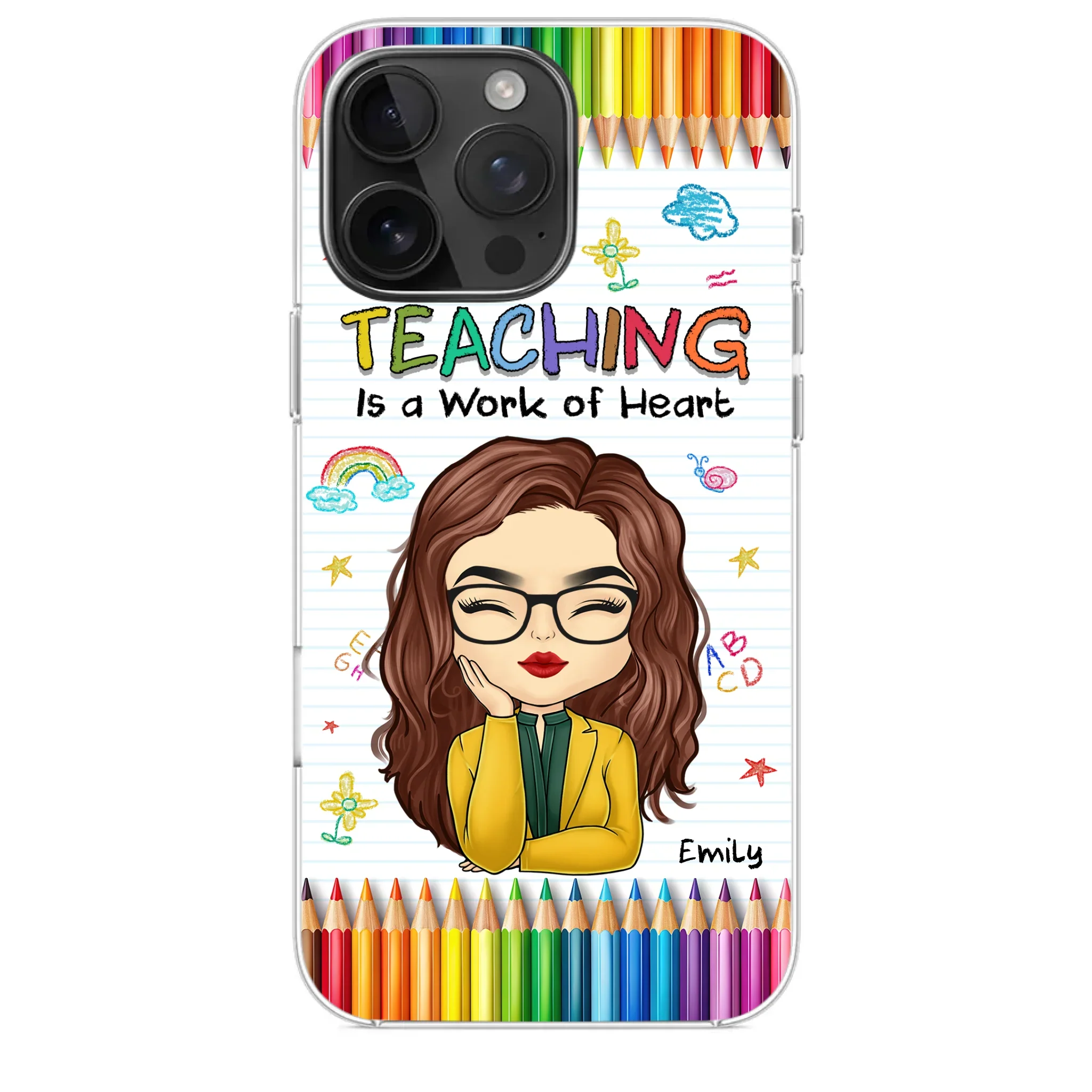 Custom Clear Phone Case - Personalized Birthday Gifts For Teachers - Teachers Grow Dreams - Image 31