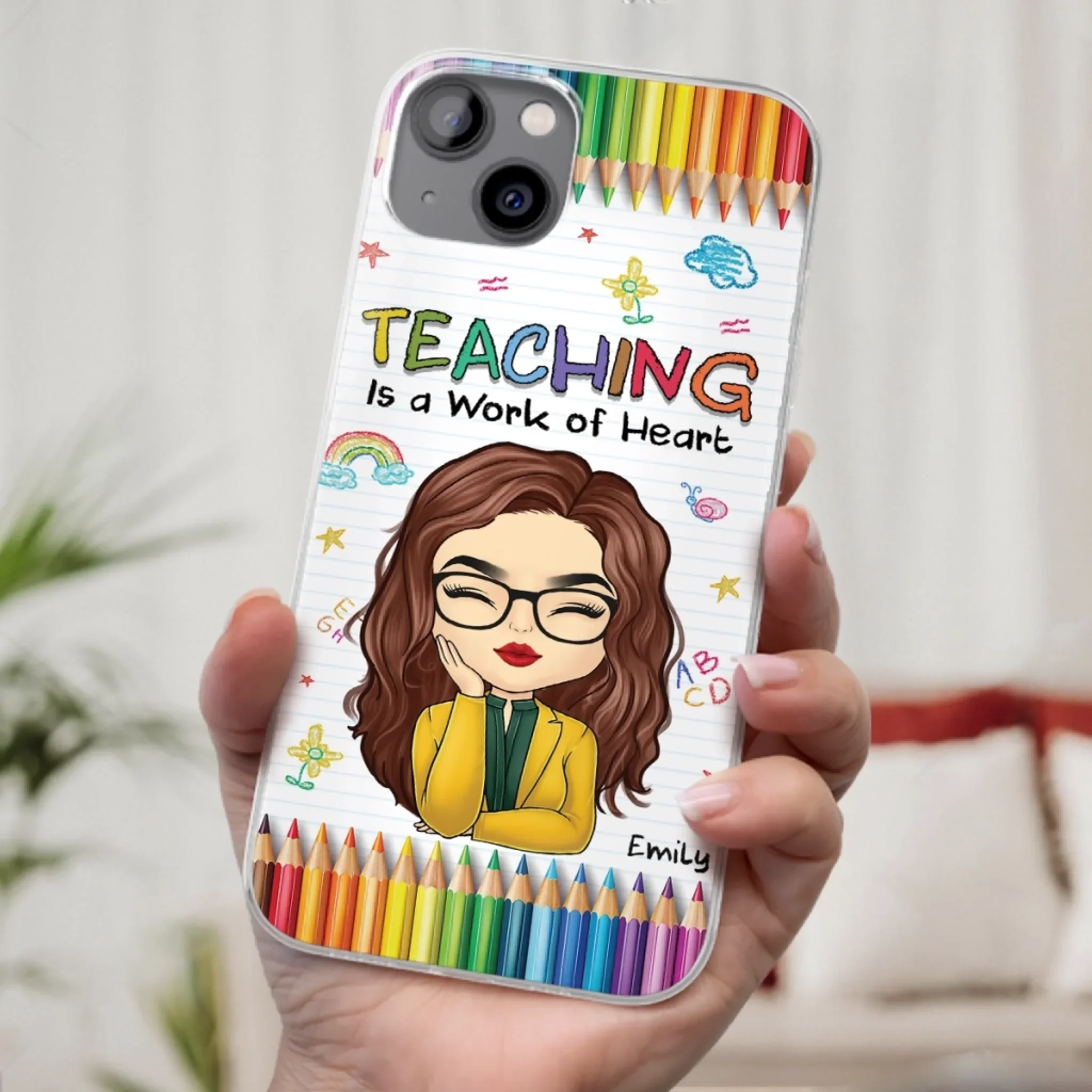 Custom Clear Phone Case - Personalized Birthday Gifts For Teachers - Teachers Grow Dreams - Image 32