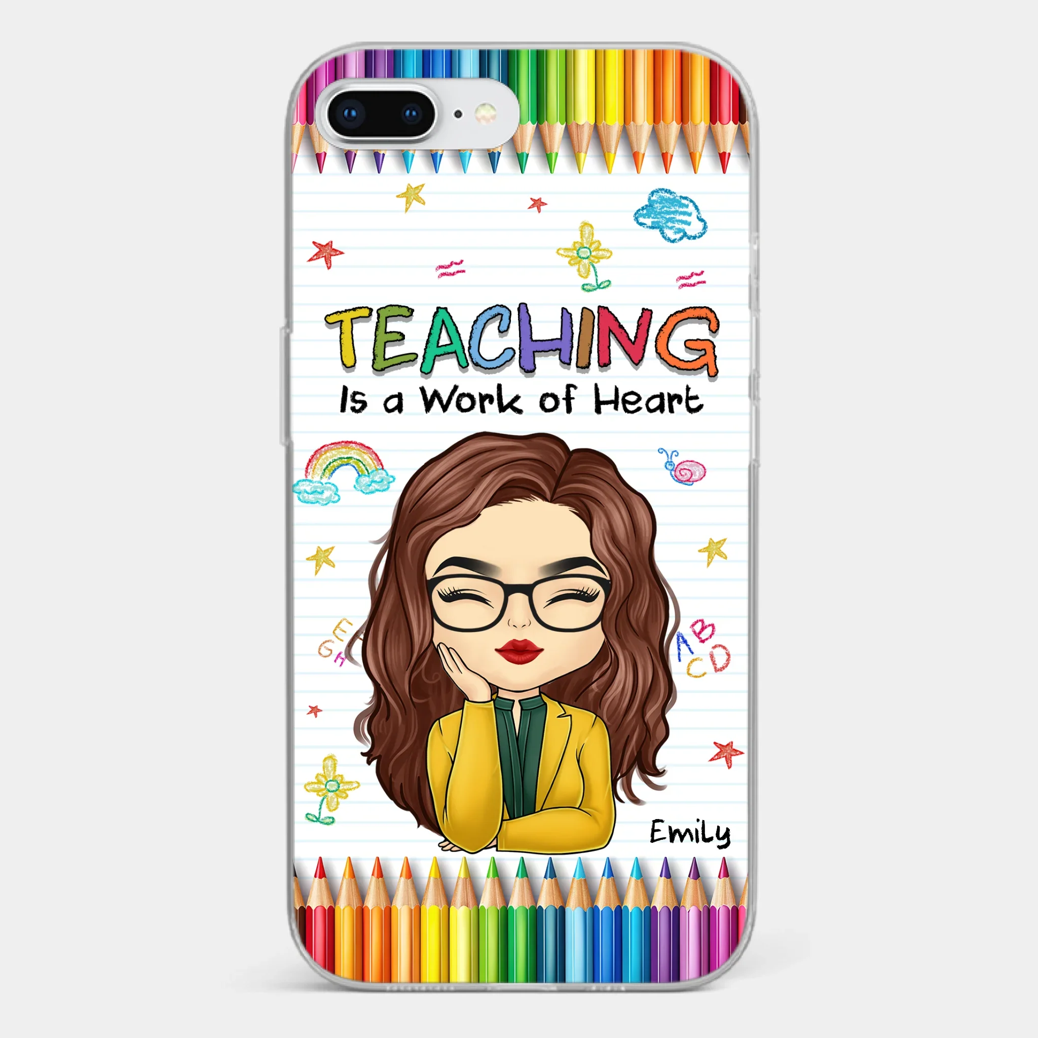 Custom Clear Phone Case - Personalized Birthday Gifts For Teachers - Teachers Grow Dreams - Image 5