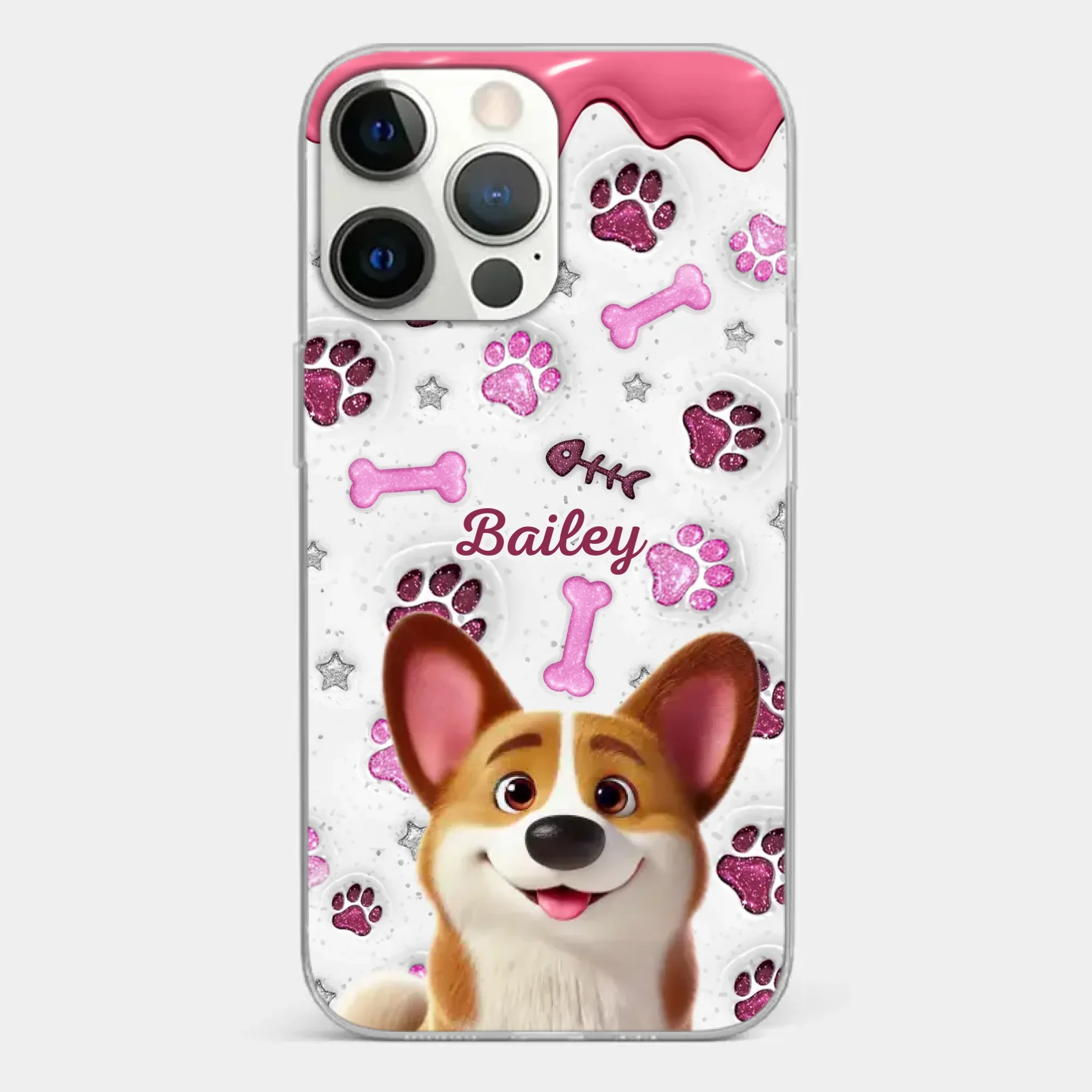 Custom Clear Phone Case - Personalized Christmas Birthday Gifts For Dog Cat Lovers, Dog Dad And Mom, Cat Owners - Pets Turn Houses Into Homes - Image 20
