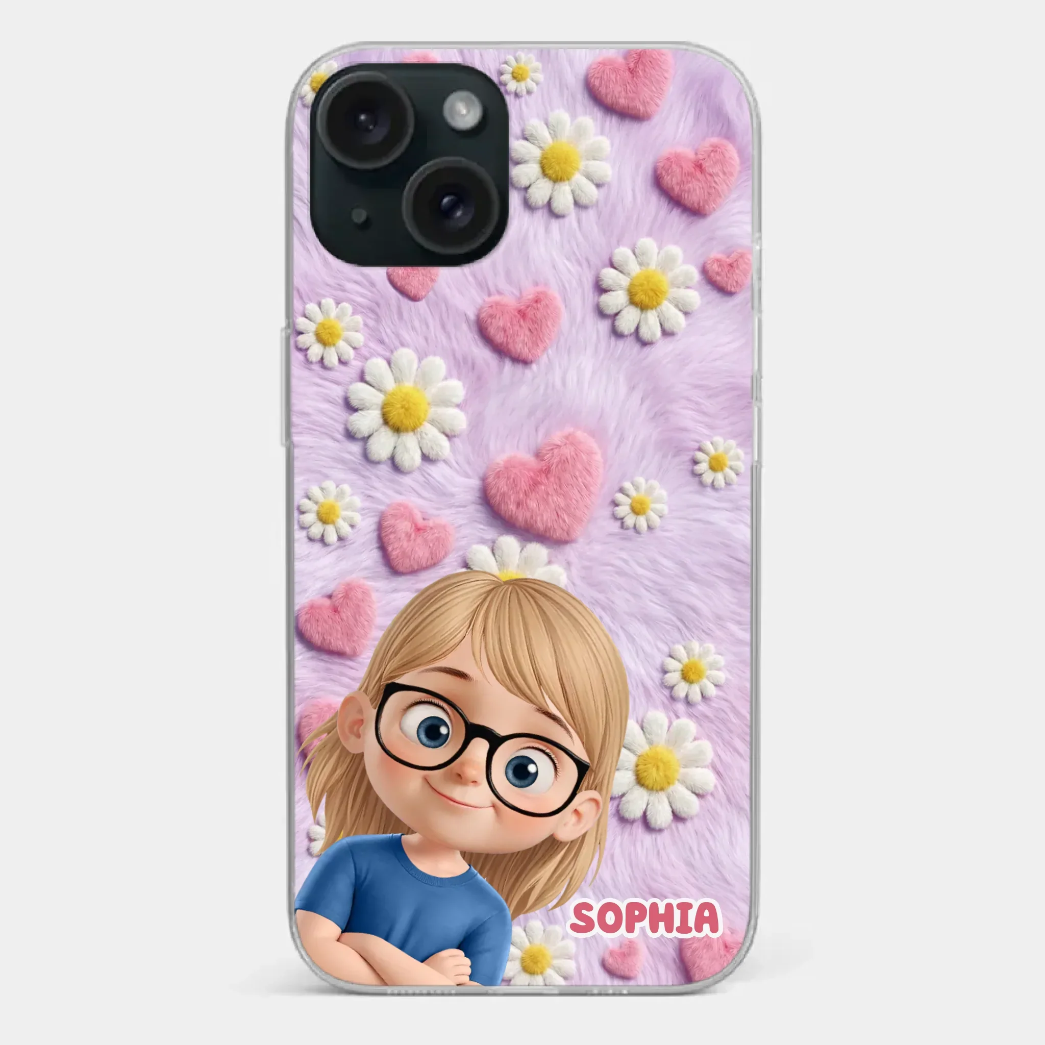 Custom Clear Phone Case - Personalized Mother's Day Birthday Gifts For Mom, Grandma - Happiness In The Little Things - Image 21
