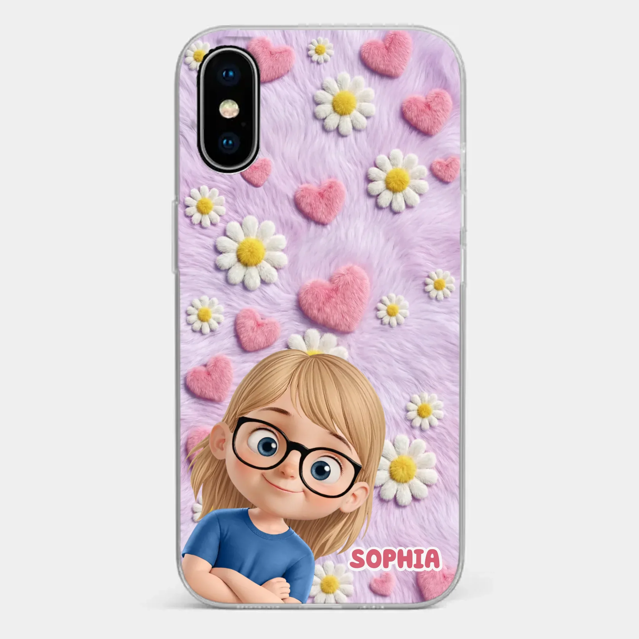 Custom Clear Phone Case - Personalized Mother's Day Birthday Gifts For Mom, Grandma - Happiness In The Little Things - Image 26