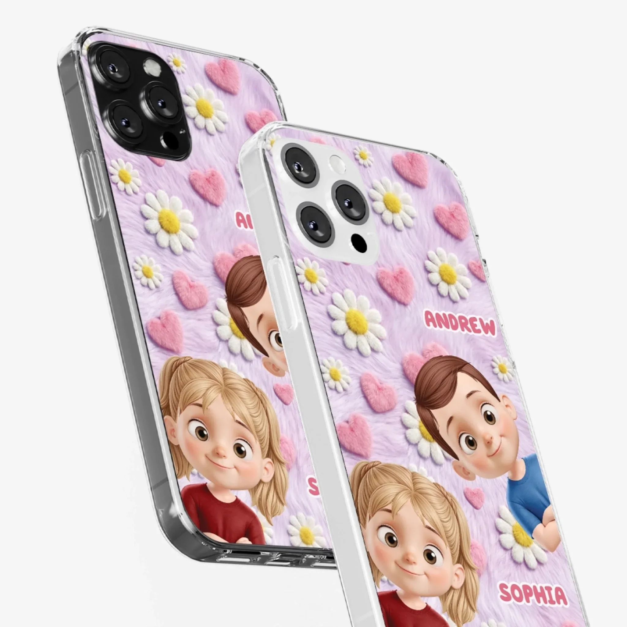 Custom Clear Phone Case - Personalized Mother's Day Birthday Gifts For Mom, Grandma - Happiness In The Little Things - Image 34