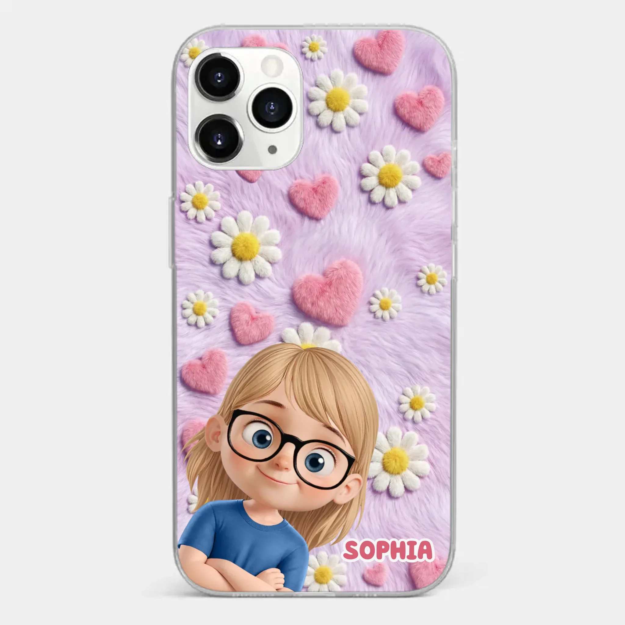 Custom Clear Phone Case - Personalized Mother's Day Birthday Gifts For Mom, Grandma - Happiness In The Little Things - Image 8