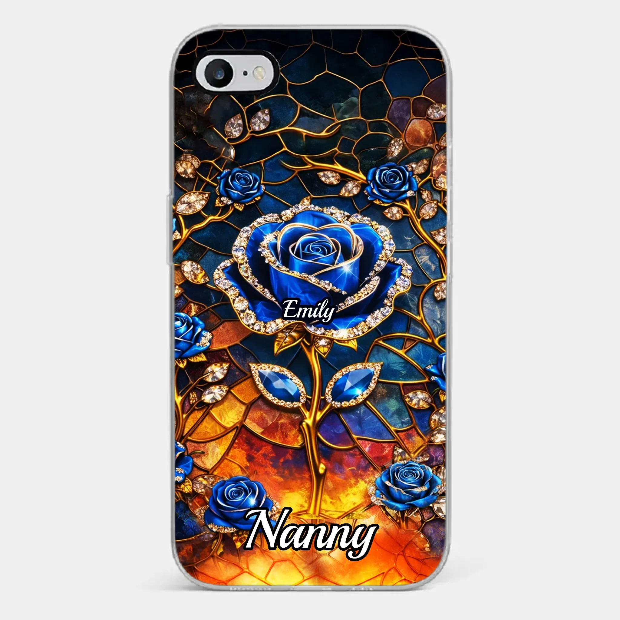 Custom Clear Phone Case - Personalized Mother's Day Birthday Gifts For Mom, Grandma - Happiness Is  Being With You - Image 23