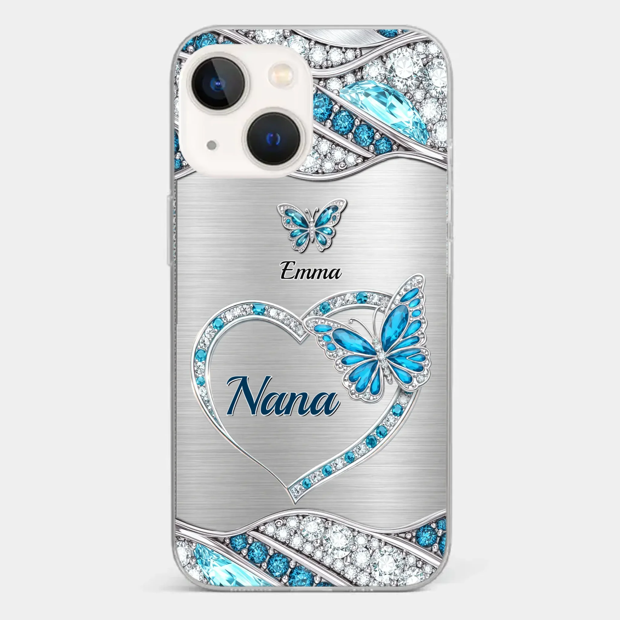 Custom Clear Phone Case - Personalized Mother's Day Birthday Gifts For Mom, Grandma - Mother’s Day, Held With Grace - Image 13