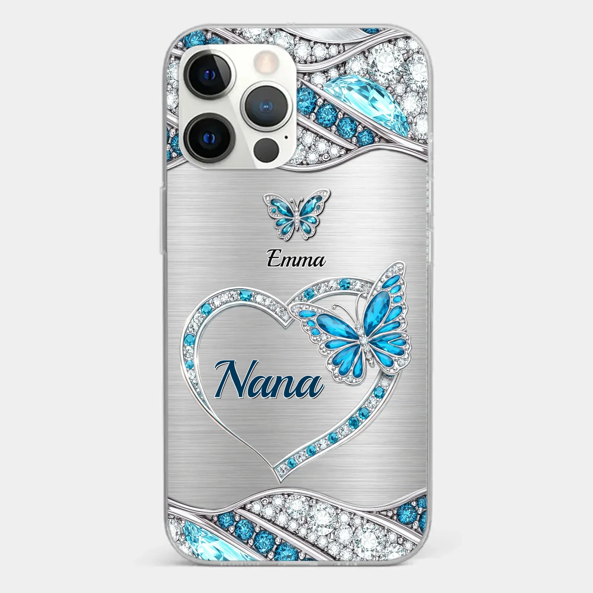 Custom Clear Phone Case - Personalized Mother's Day Birthday Gifts For Mom, Grandma - Mother’s Day, Held With Grace - Image 16