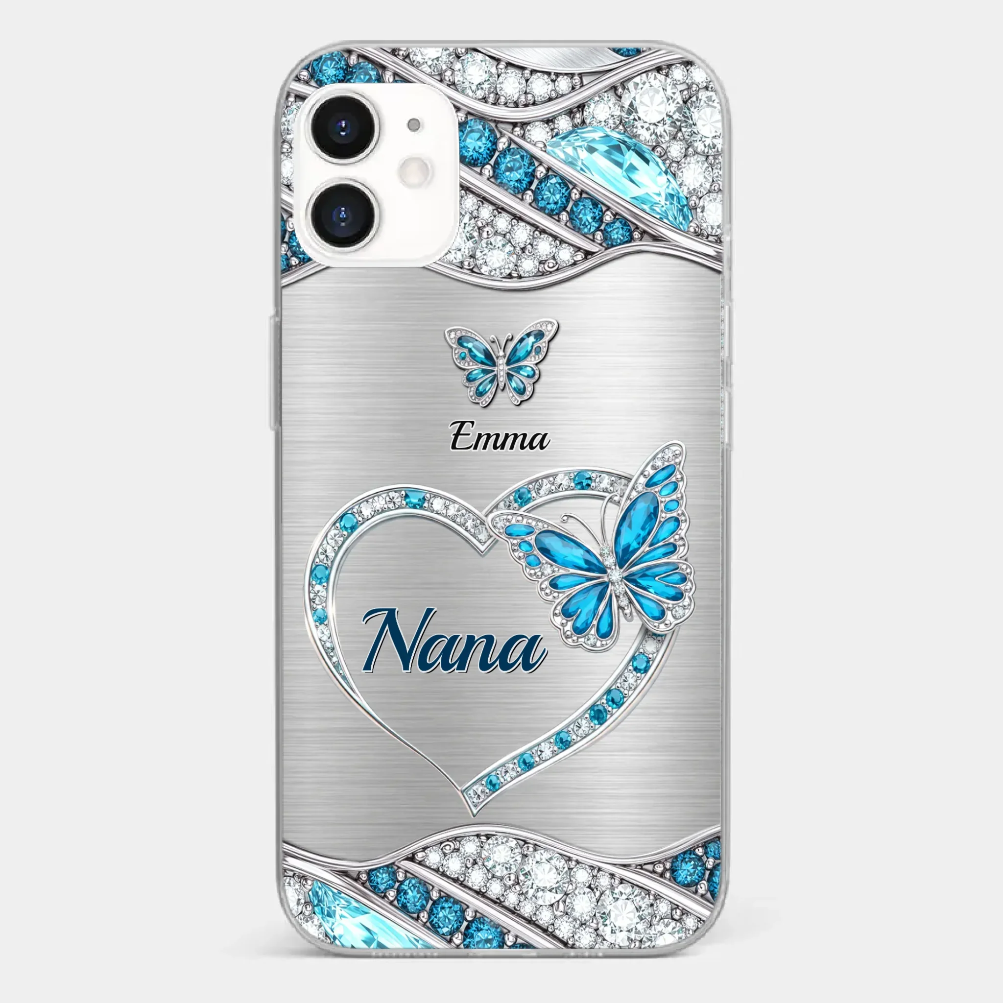Custom Clear Phone Case - Personalized Mother's Day Birthday Gifts For Mom, Grandma - Mother’s Day, Held With Grace - Image 6