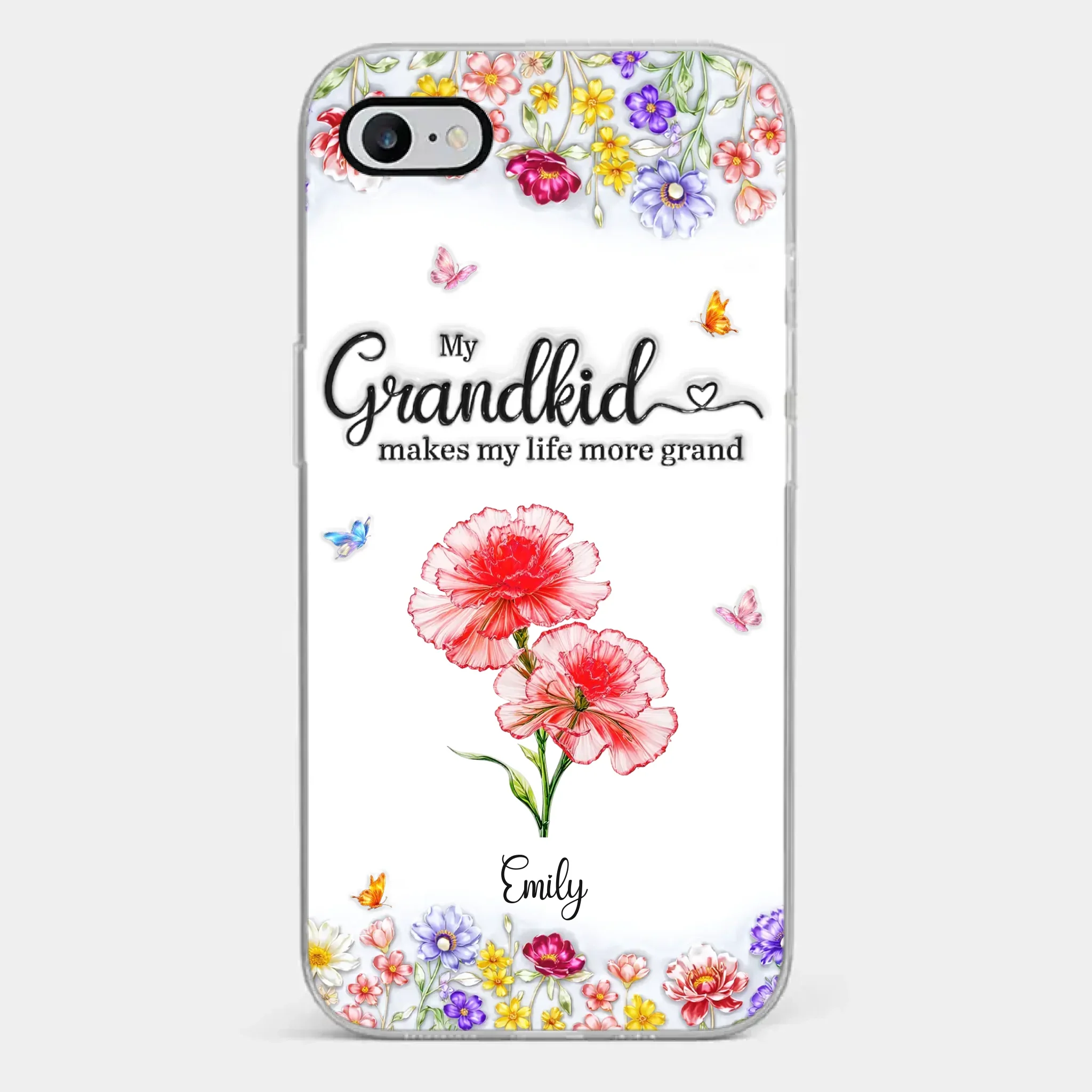 Custom Clear Phone Case - Personalized Mother's Day Birthday Gifts For Mom, Grandma - The Sweetest Part Of Her World - Image 2