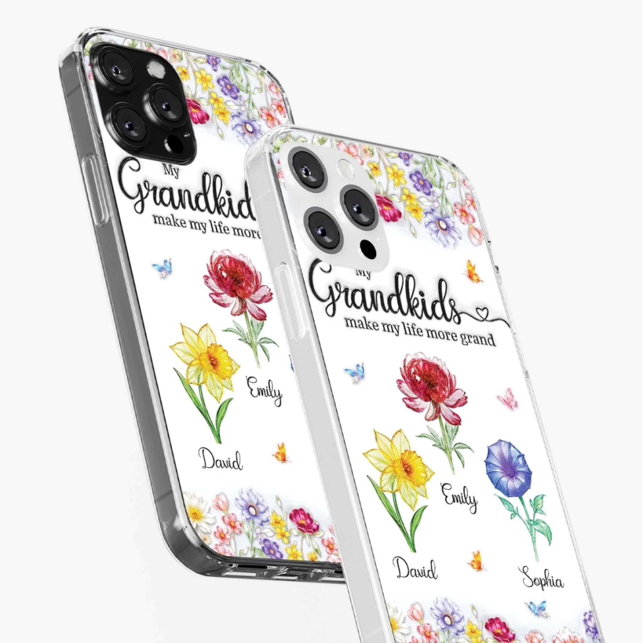 Custom Clear Phone Case - Personalized Mother's Day Birthday Gifts For Mom, Grandma - The Sweetest Part Of Her World - Image 5
