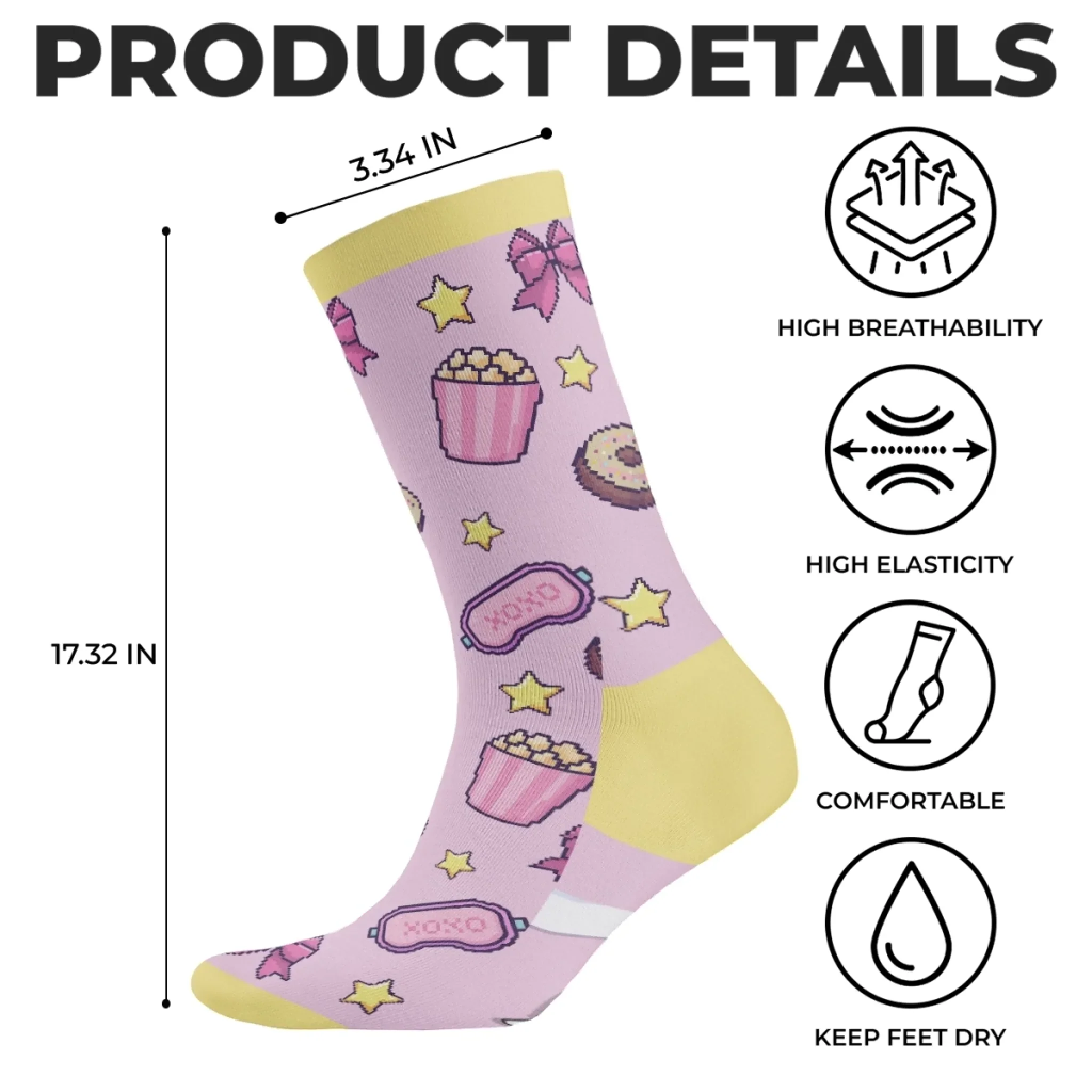 Custom Crew Socks - Personalized Best Friend Birthday Gifts For Women, Besties, Sisters, BFF - Besties With Zero Limits - Image 6
