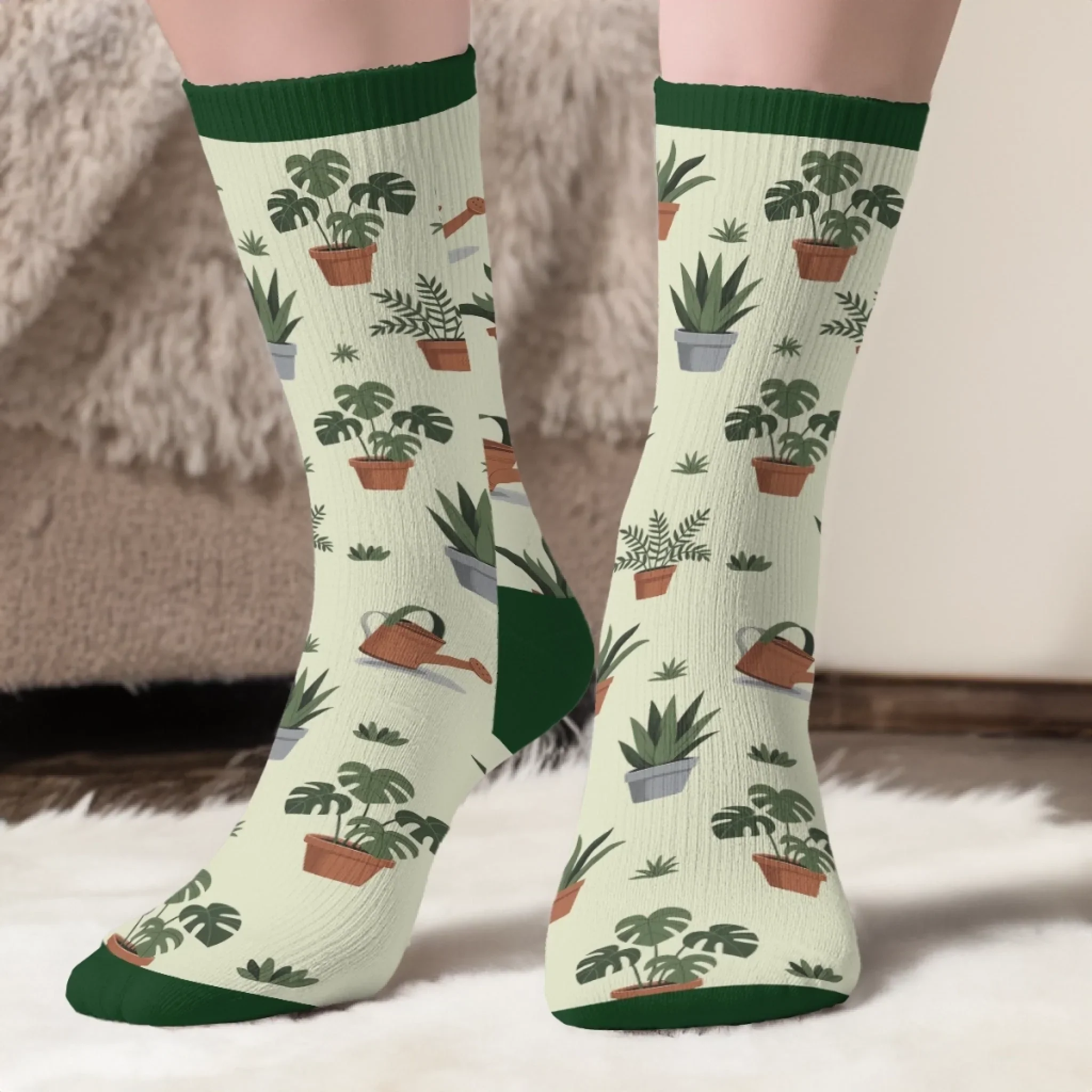 Custom Crew Socks - Personalized Birthday Garden Gifts For Gardeners - Plant Lady Energy - Image 5