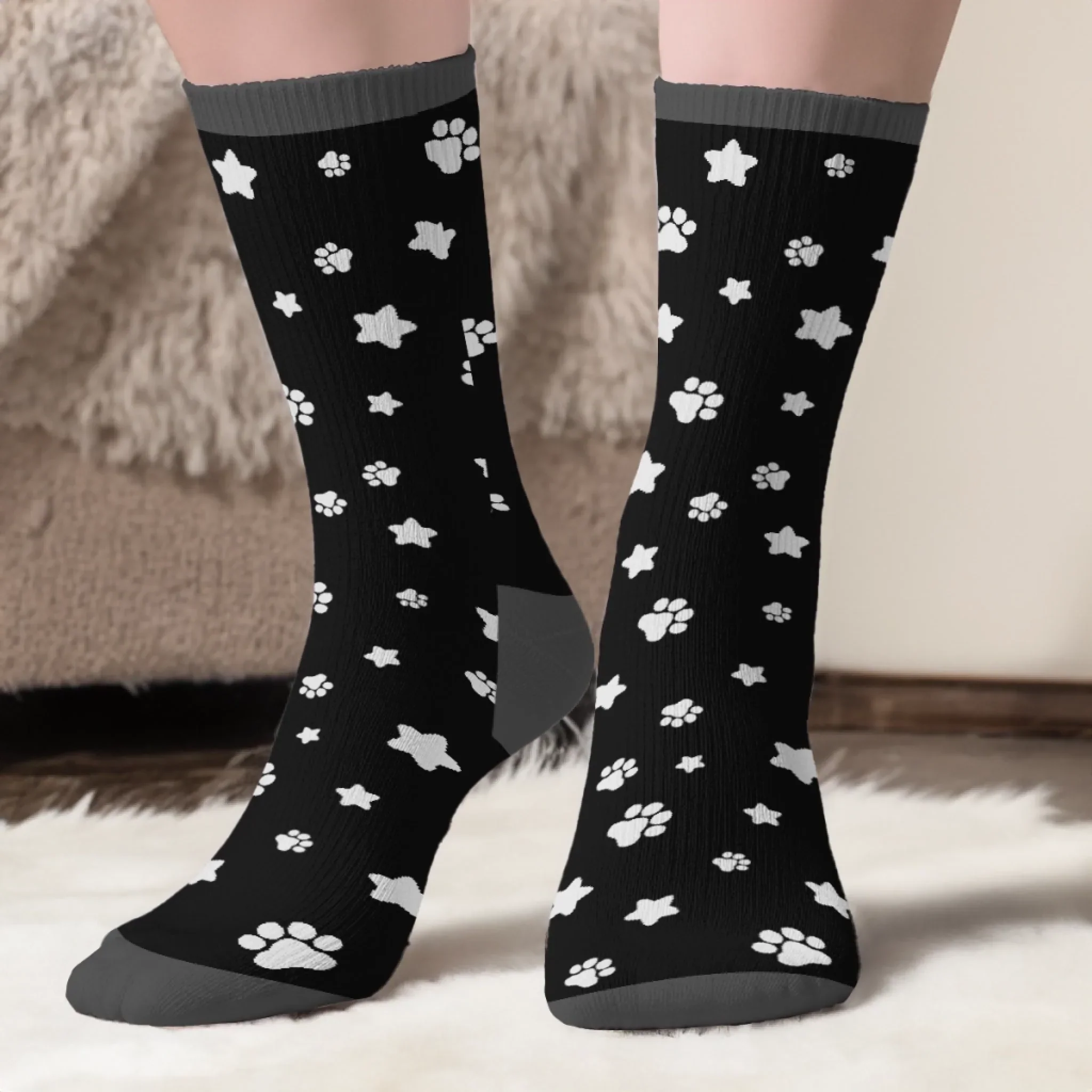 Custom Crew Socks - Personalized Birthday Gifts For Dog Cat Lovers, Dog Dad And Mom, Cat Owners - Paw Life Chosen - Image 5
