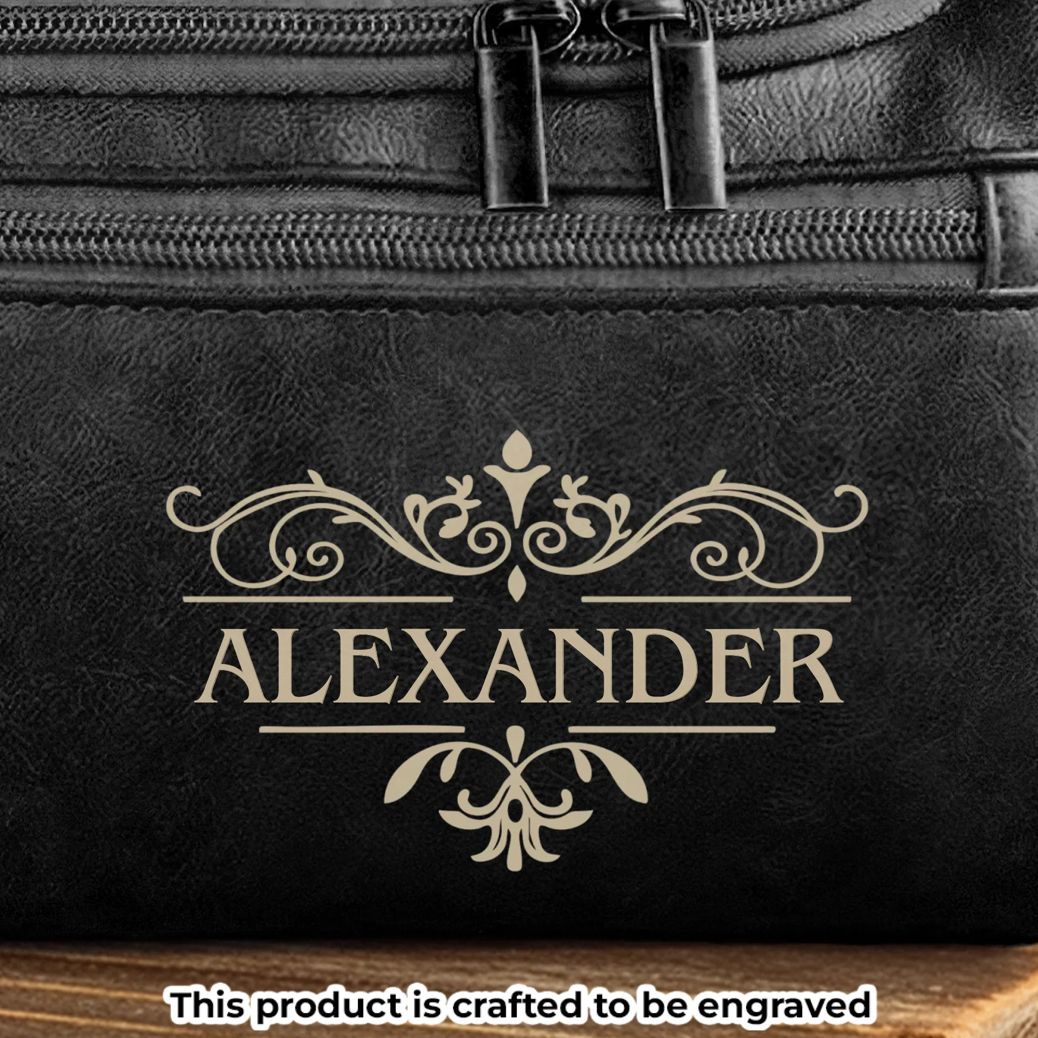 Custom Engraved Leather Toiletry Bag - Personalized Birthday Gifts For Dad, Brother, Grandpa, Husband - Crafted For A Good Man - Image 5