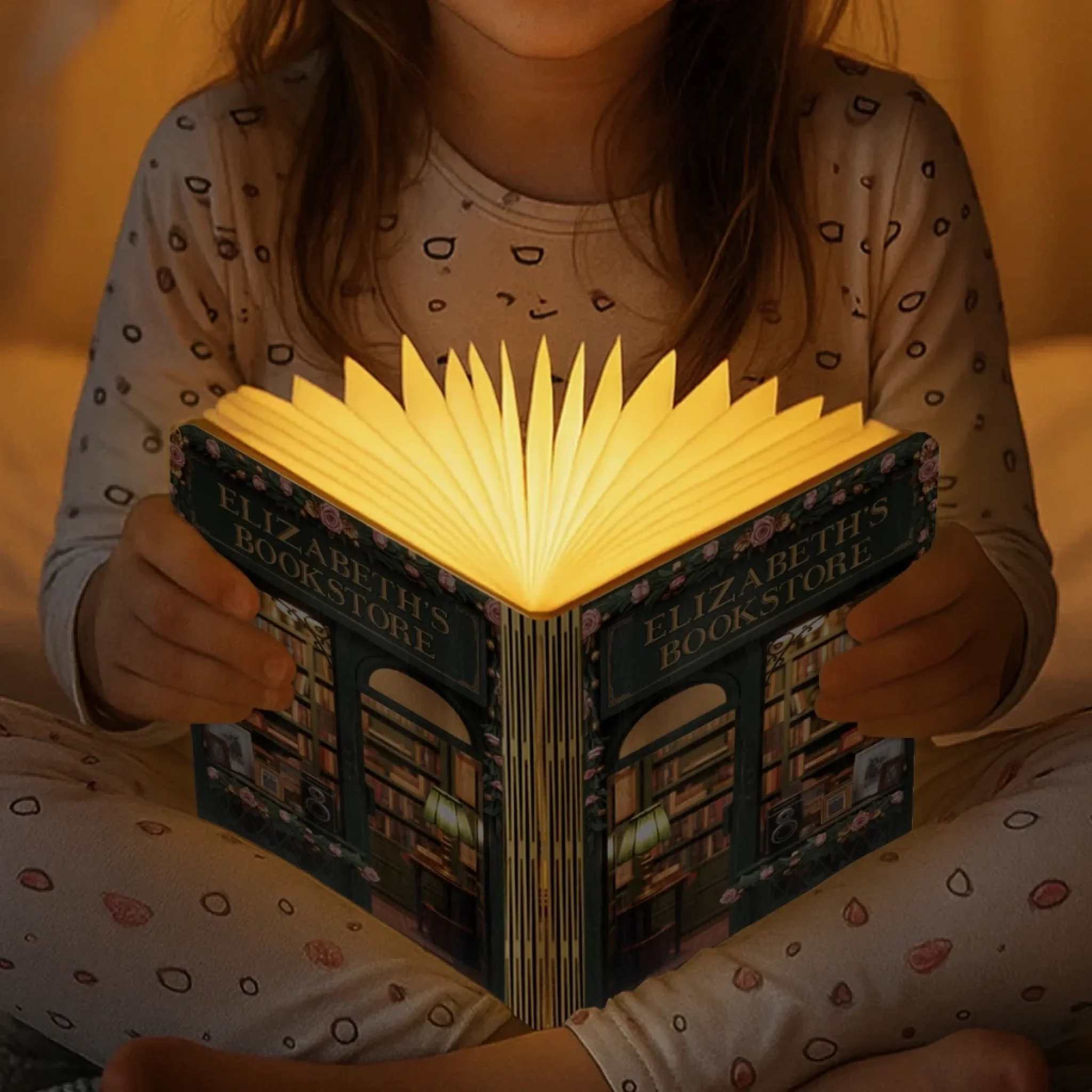 Custom Foldable LED Magic Book Lamp - Personalized Bookish Gifts For Book Lovers, Bookworms, Readers - A Sanctuary For Story Lovers - Image 4