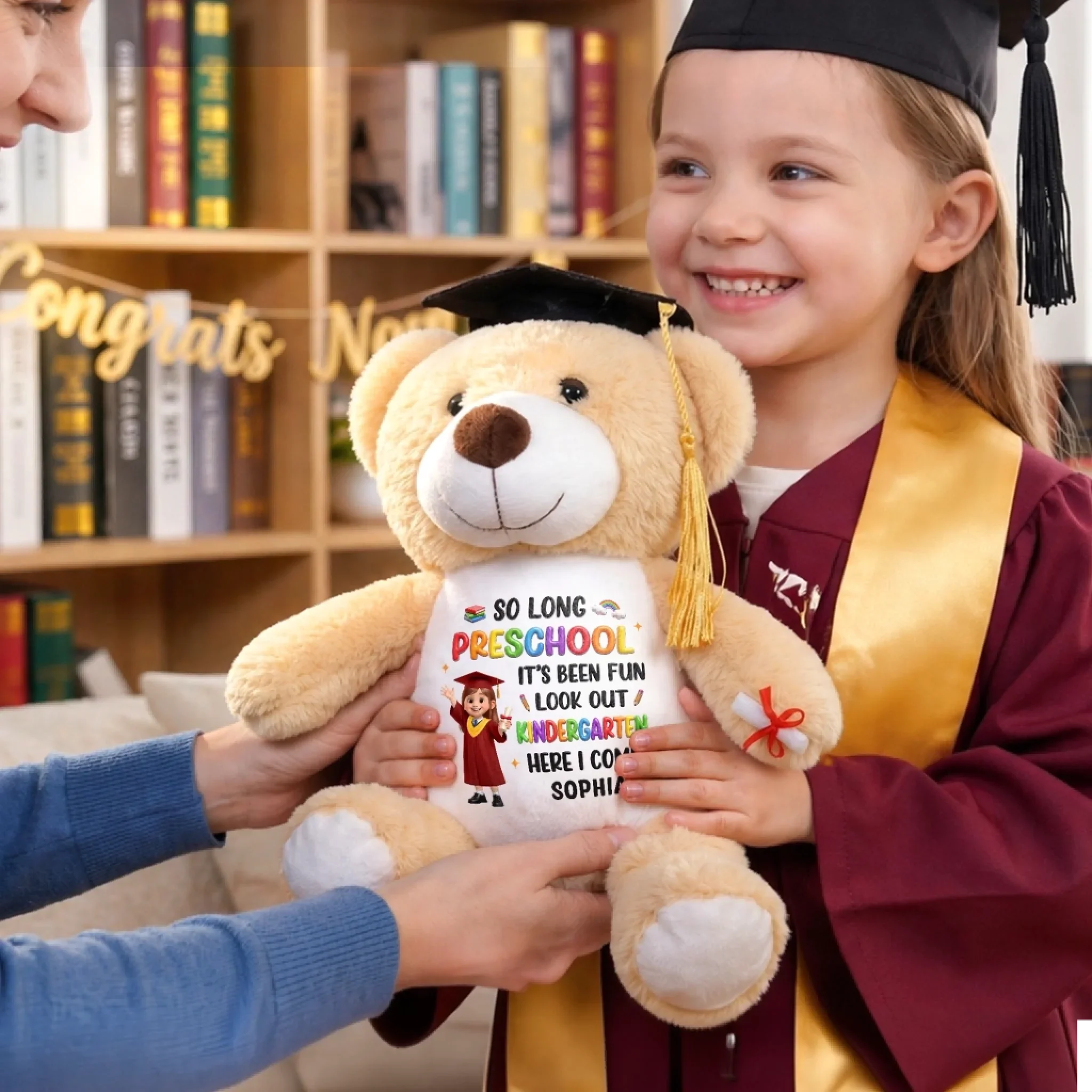 Custom Graduation Plush Bear - Personalized Graduation Gifts For Kids - Little Grad With Big Confidence - Image 4