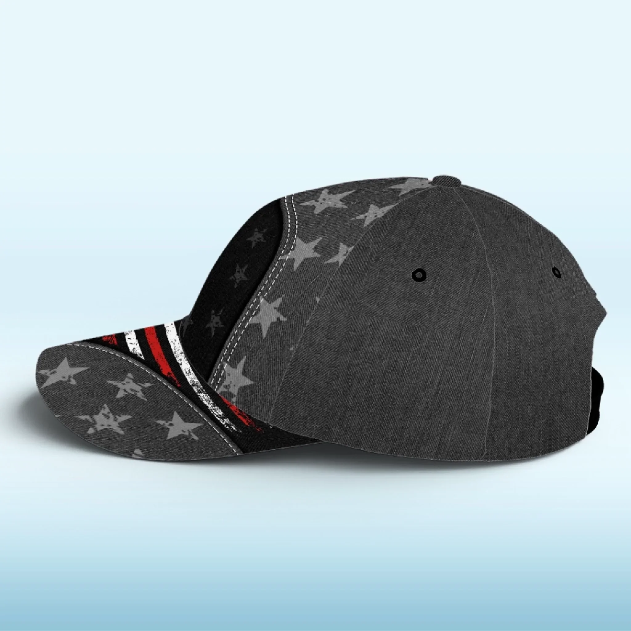 Custom Hat, All Over Print Classic Cap - Personalized 4th Of July Gifts For Dad, Grandpa - Another Year Legendary - Image 5