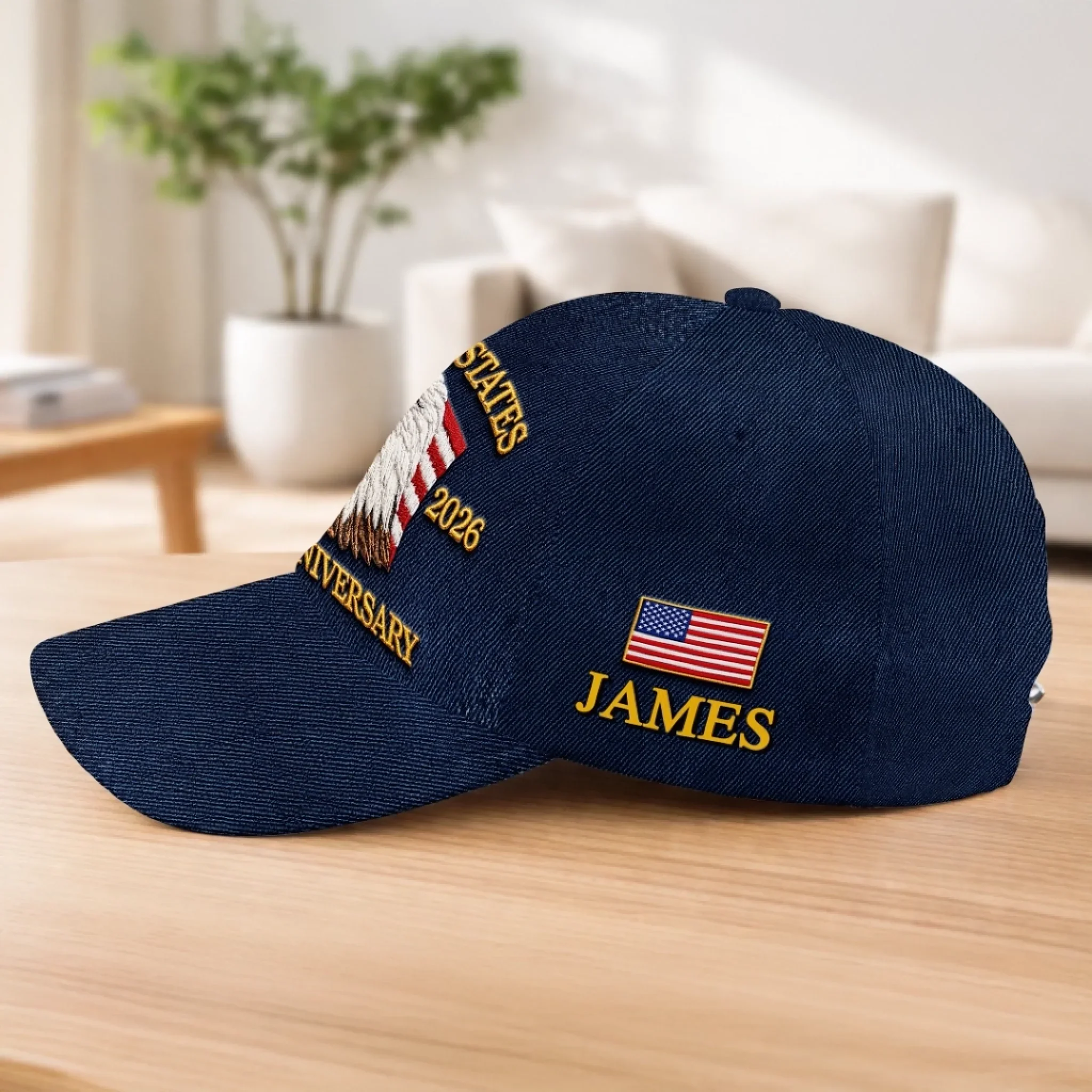 Custom Hat, All Over Print Classic Cap - Personalized America 250th Anniversary Gifts For Women, Men - Freedom Is Our Legacy - Image 3