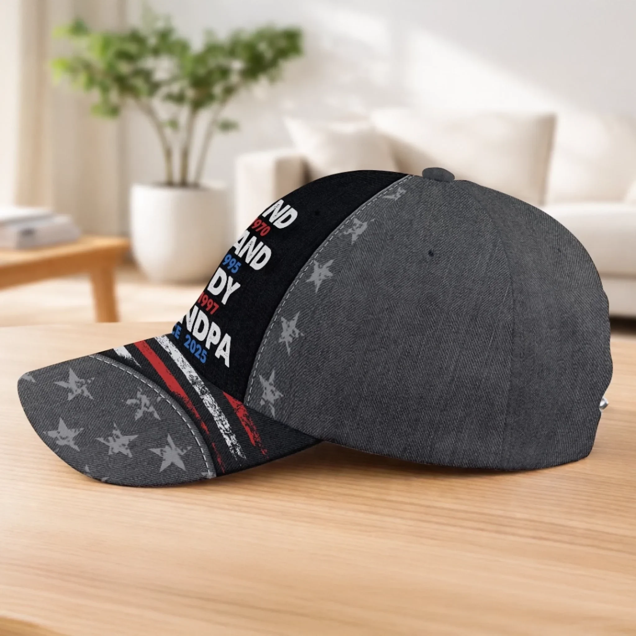 Custom Hat, All Over Print Classic Cap - Personalized Father's Day Birthday Gifts For Dad, Grandpa - Your Love Built This Family - Image 6