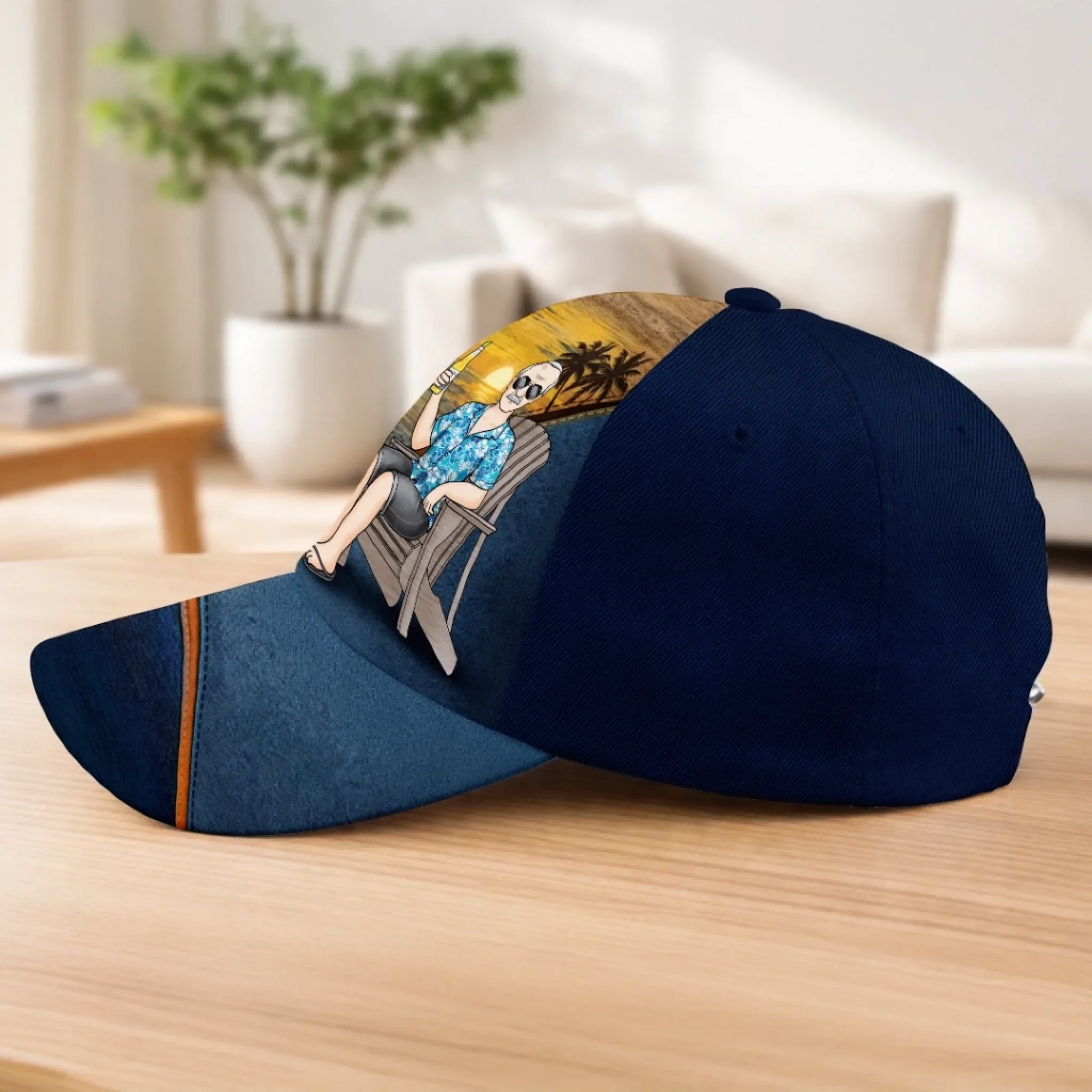 Custom Hat, All Over Print Classic Cap - Personalized Retirement Gifts For Women, Men - Enjoy Every Moment Now - Image 5