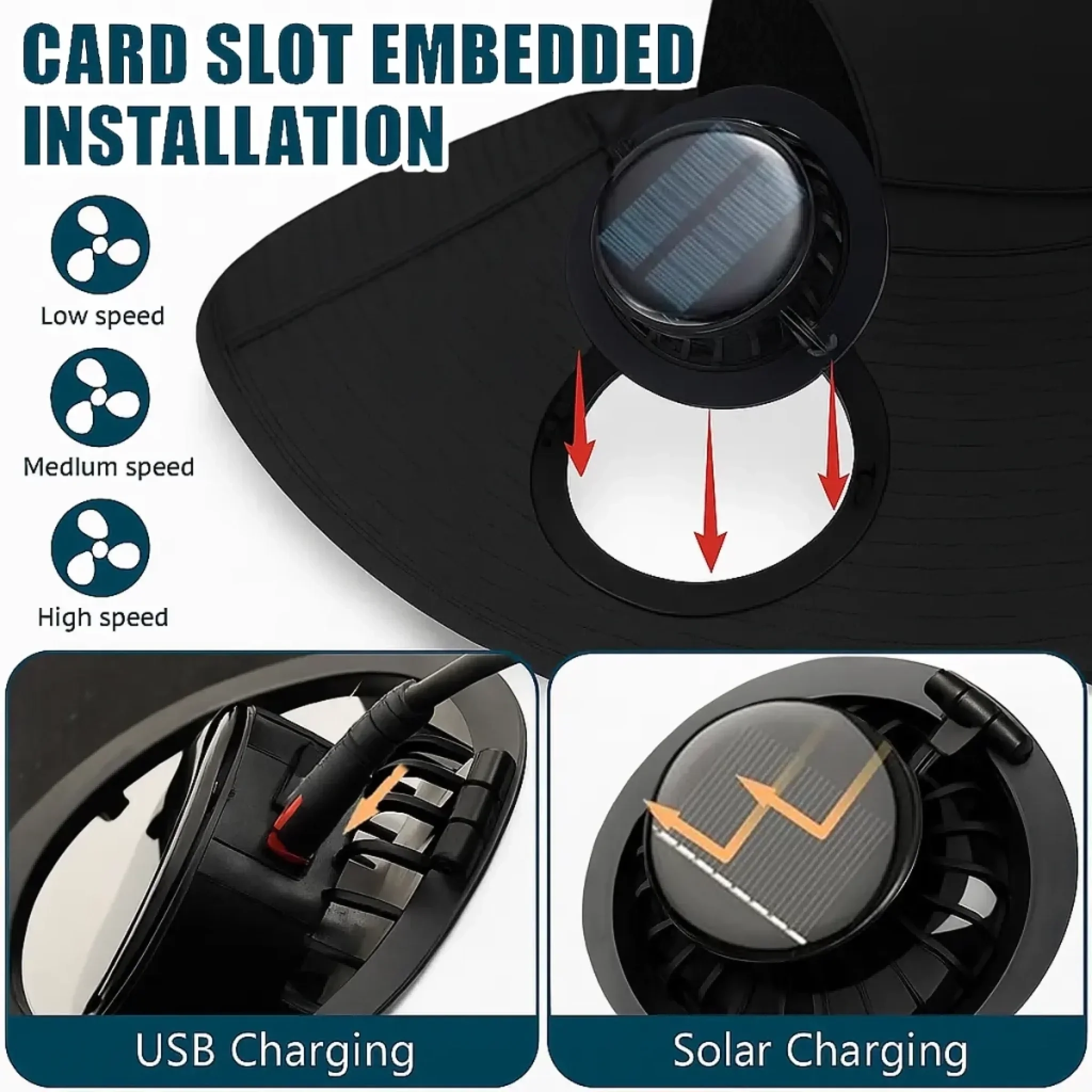 Custom Hat With Fans Solar Power - Personalized Birthday Fishing Gifts For Fisherman, Dad, Grandpa - The Rodfather - Image 8