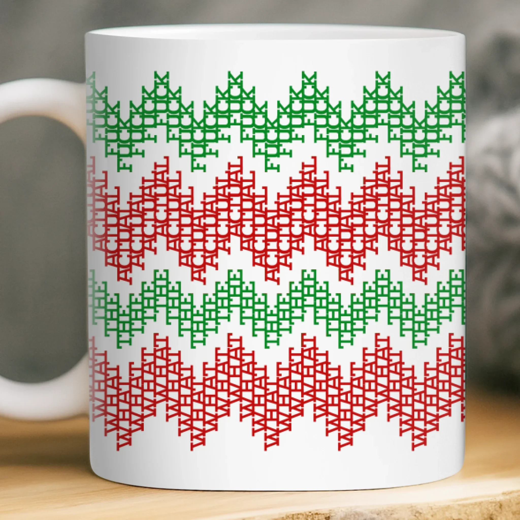 Custom Hidden Message Mug - Christmas Funny Gifts For Best Friends, Family, Coworker, Work Bestie - Fa La La La Leave Me Alone - Image 3