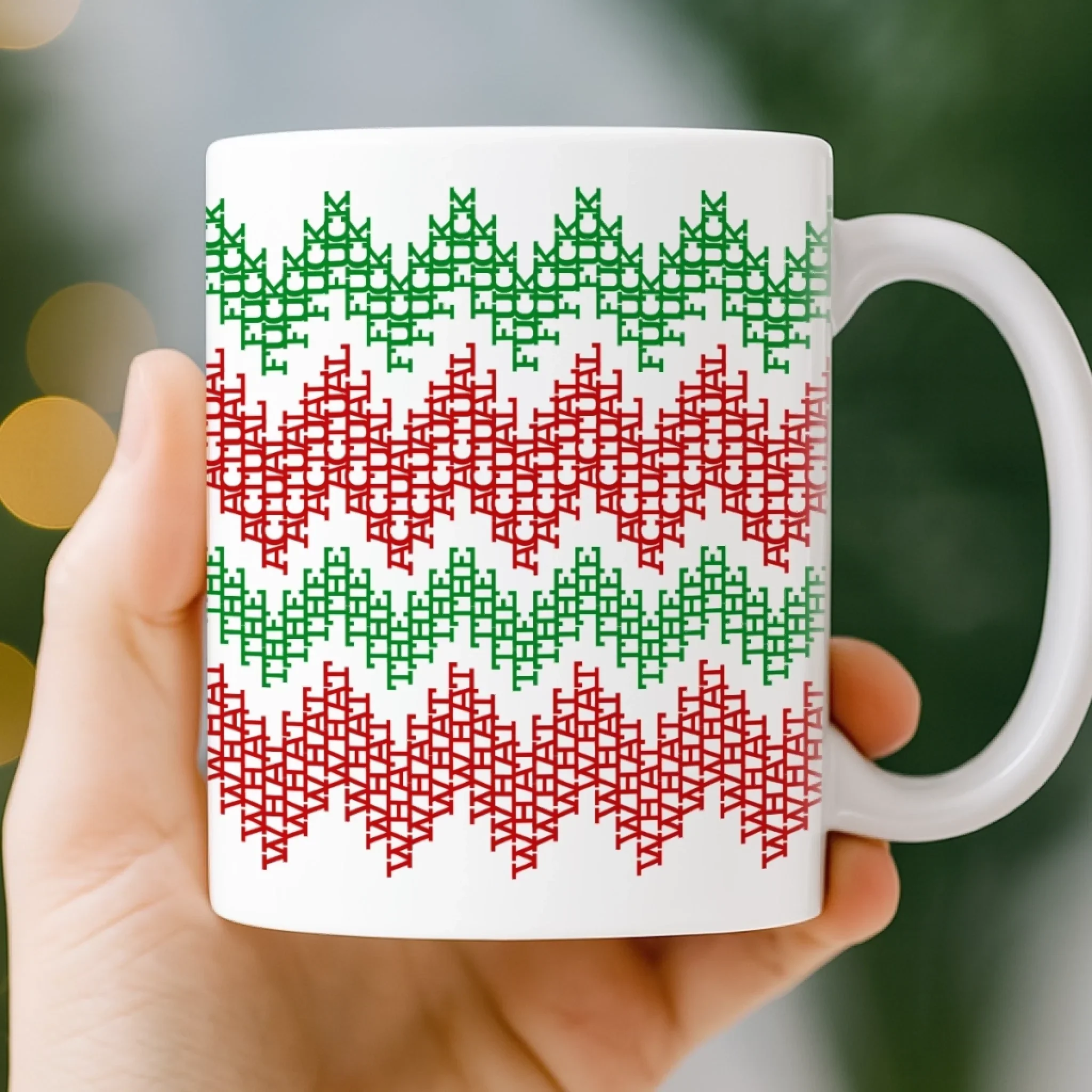 Custom Hidden Message Mug - Christmas Funny Gifts For Best Friends, Family, Coworker, Work Bestie - Fa La La La Leave Me Alone - Image 4