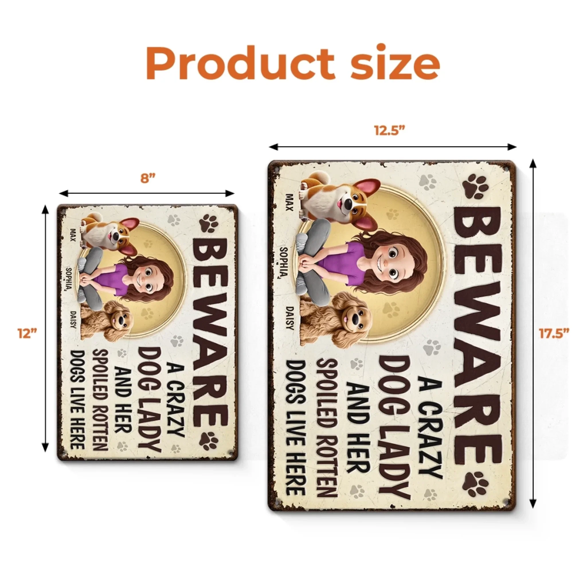 Custom Home Decor Metal Sign - Personalized Birthday Gifts For Dog Lovers, Dog Dad And Mom - Love Me, Love My Dogs - Image 5