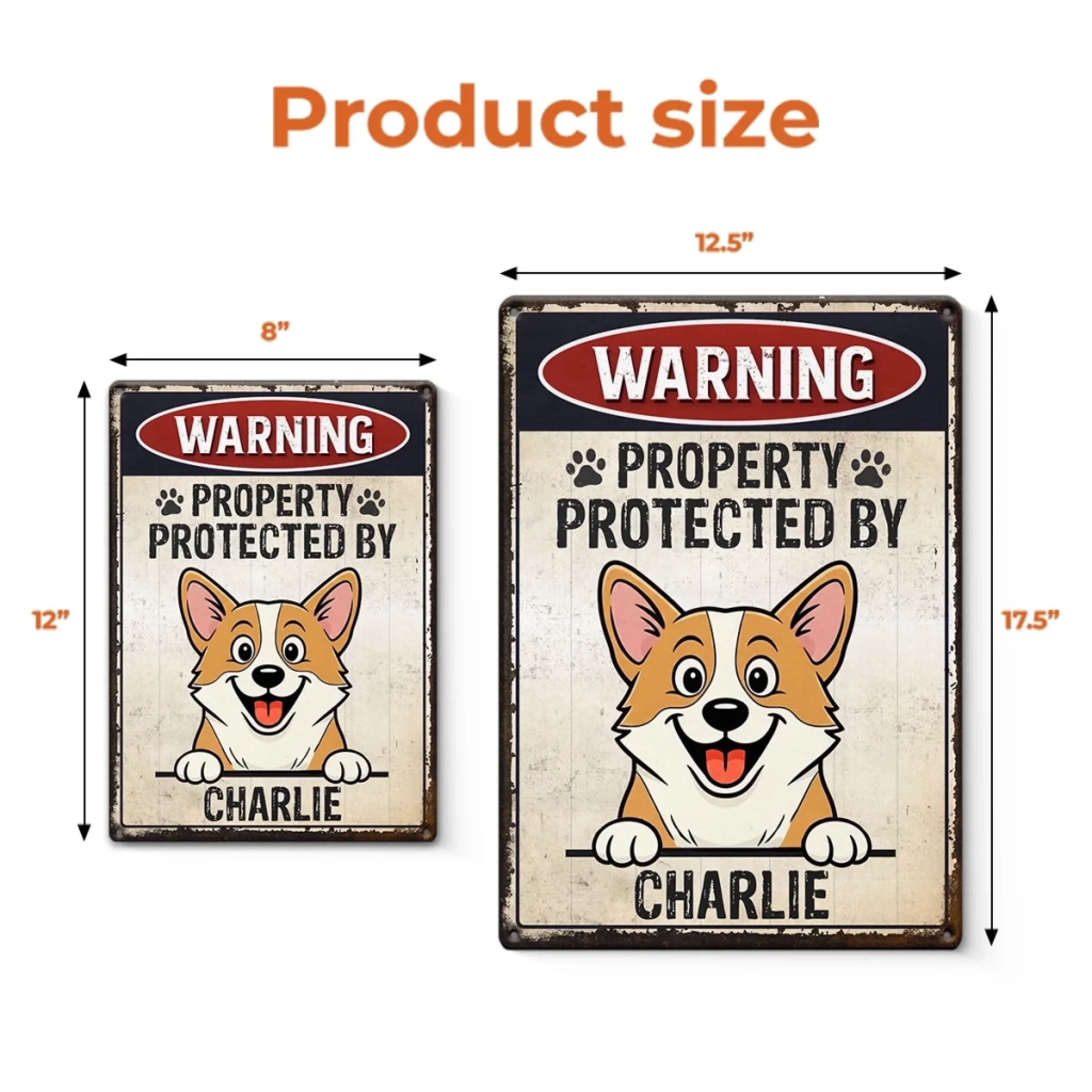 Custom Home Decor Metal Sign - Personalized  Birthday Gifts For Dog Lovers, Dog Dad And Mom - Property Of Paws - Image 5