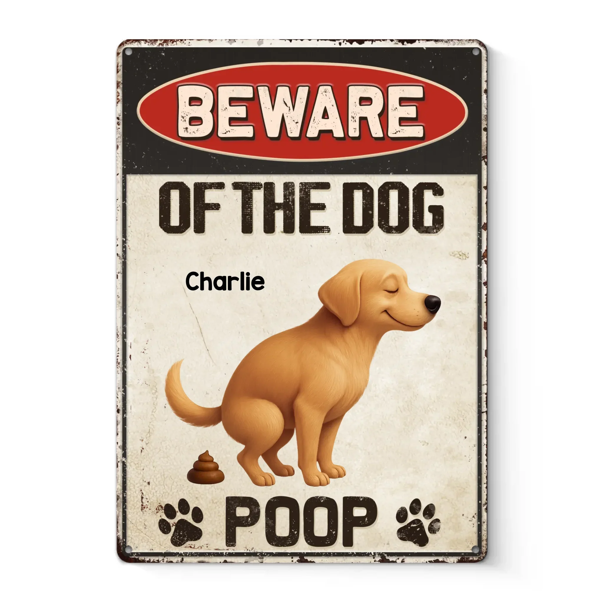 Custom Home Decor Metal Sign - Personalized  Birthday Gifts For Dog Lovers, Dog Dad And Mom - Tail Wagging, Trap Set - Image 2