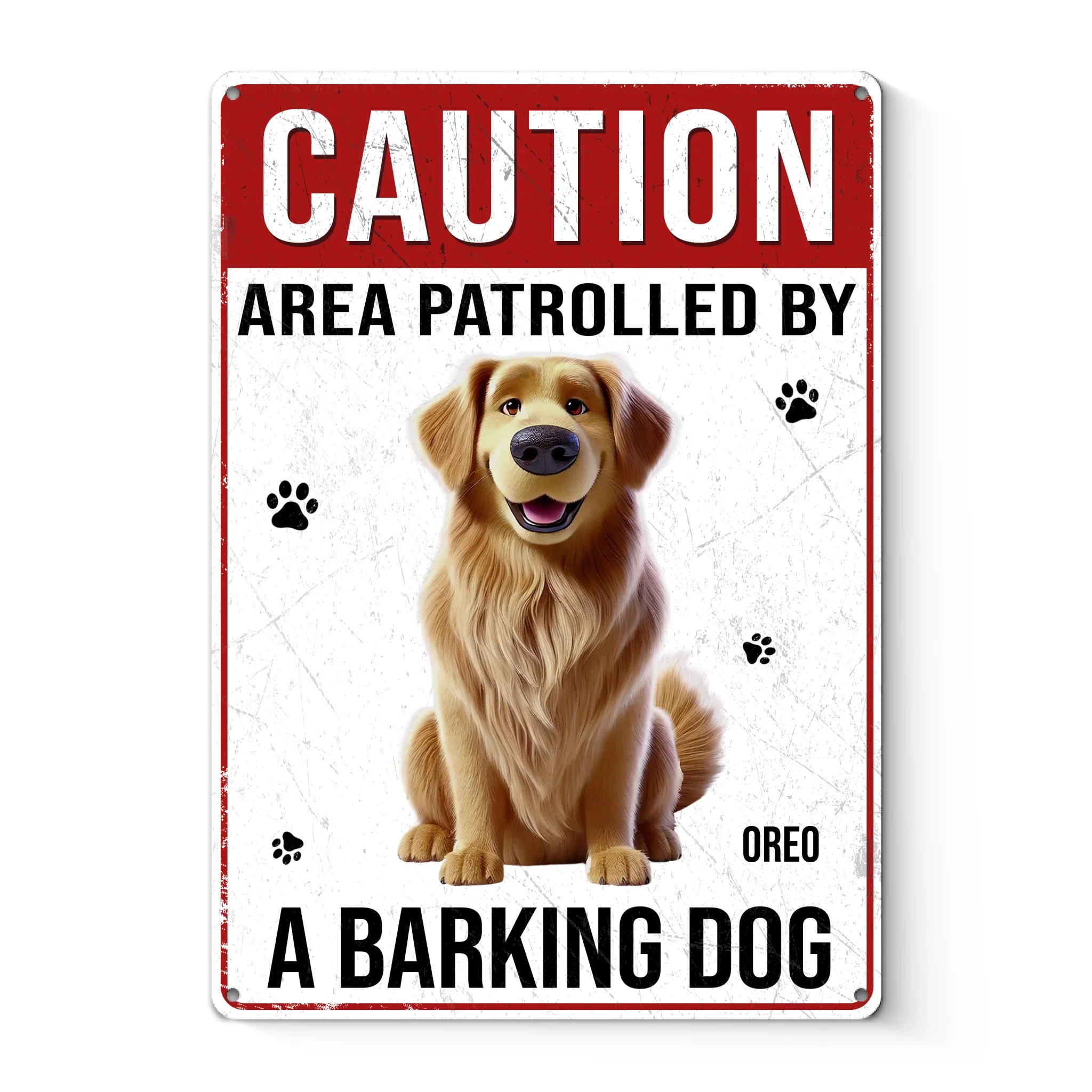 Custom Home Decor Metal Sign - Personalized  Birthday Gifts For Dog Lovers, Dog Dad And Mom - Woof Patrol On Duty - Image 2
