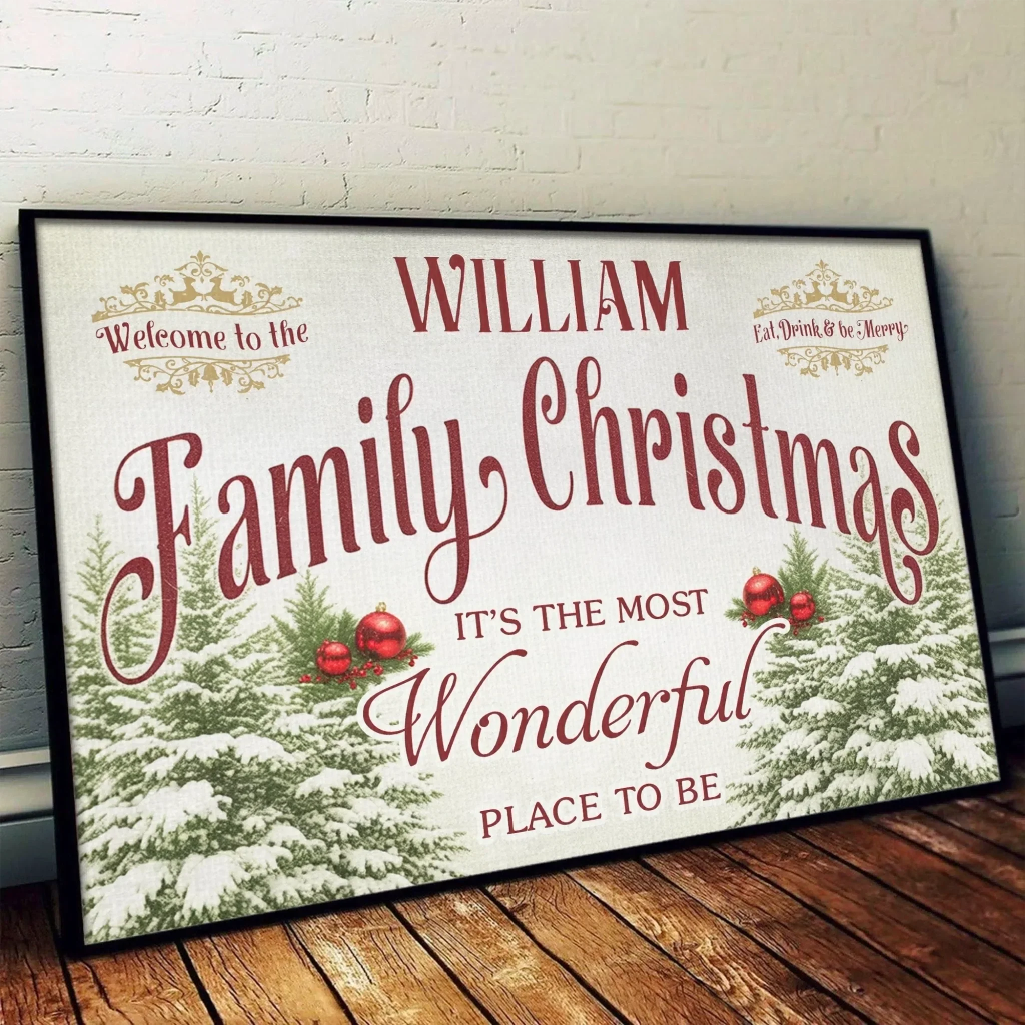 Custom Horizontal Poster - Personalized Christmas Birthday Gifts For Mom, Dad, Brother, Sister, Kids - Where Christmas Memories Never End - Image 4