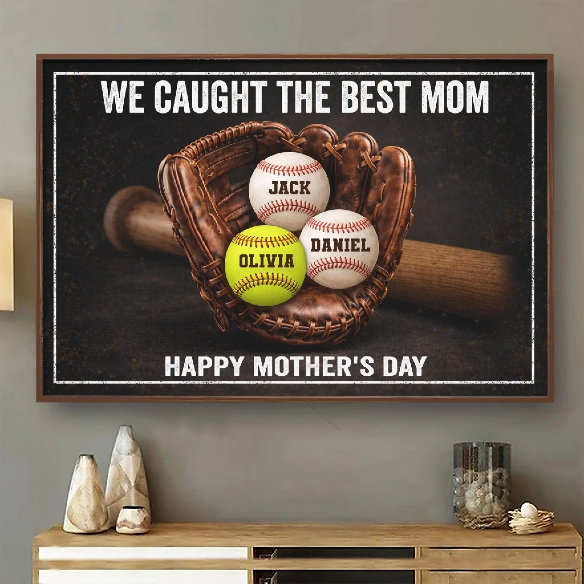 Custom Horizontal Poster - Personalized Mother's Day Gifts For Mom, Grandma - Caught With Love - Image 3