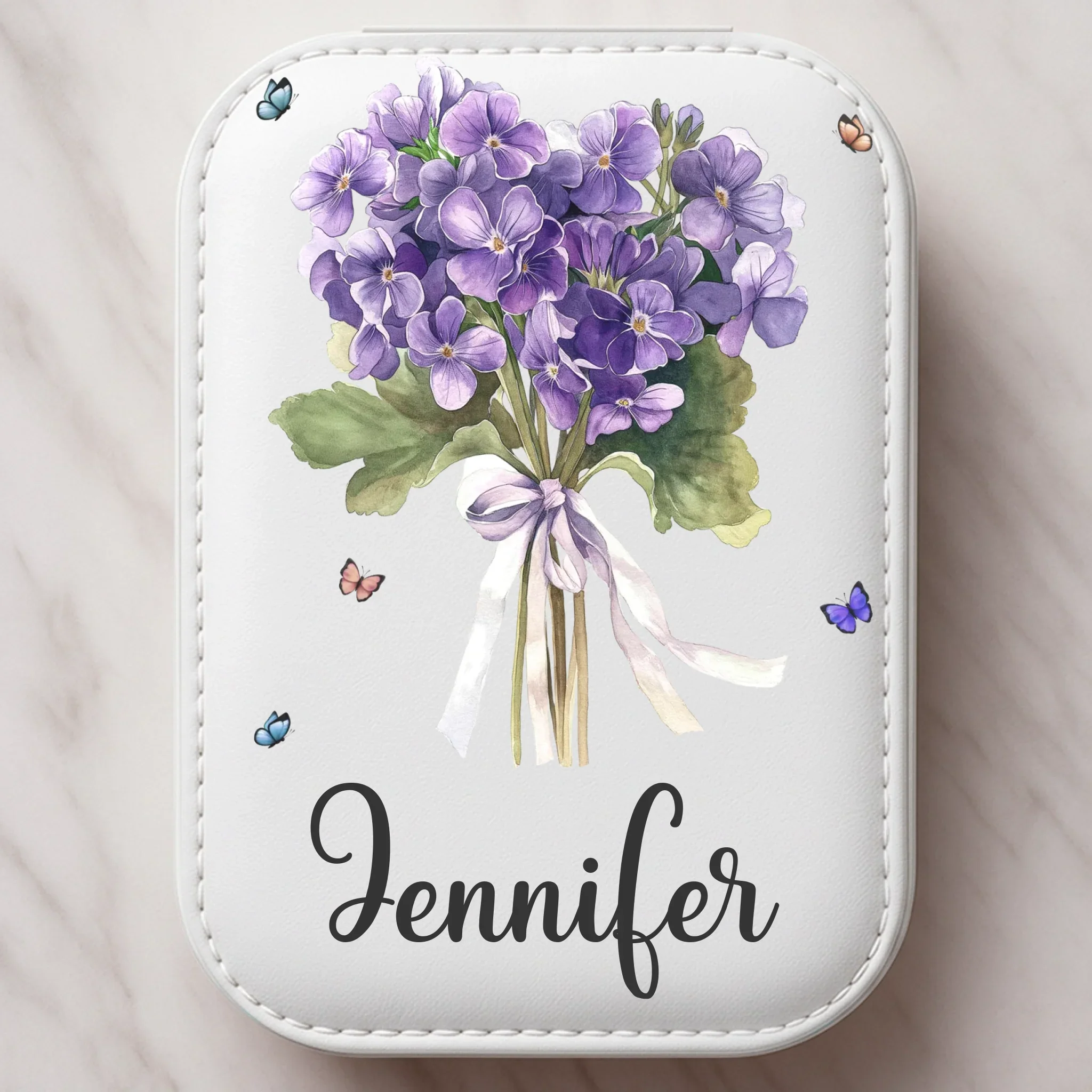 Custom Jewelry Box LED Makeup - Personalized Birthday Gifts For Besties, Sisters, BFF, Family, Yourself - Be Kind To Your Own Heart - Image 2