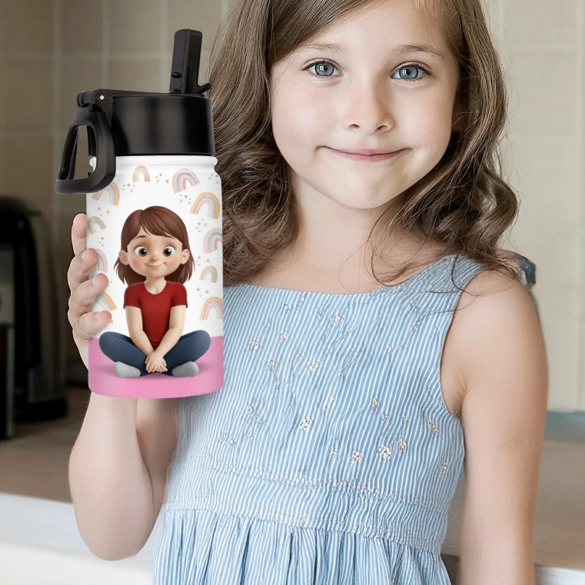 Custom Kid Water Bottle - Personalized Back To School Gifts For Kids - Stay Hydrated, Little Star - Image 5