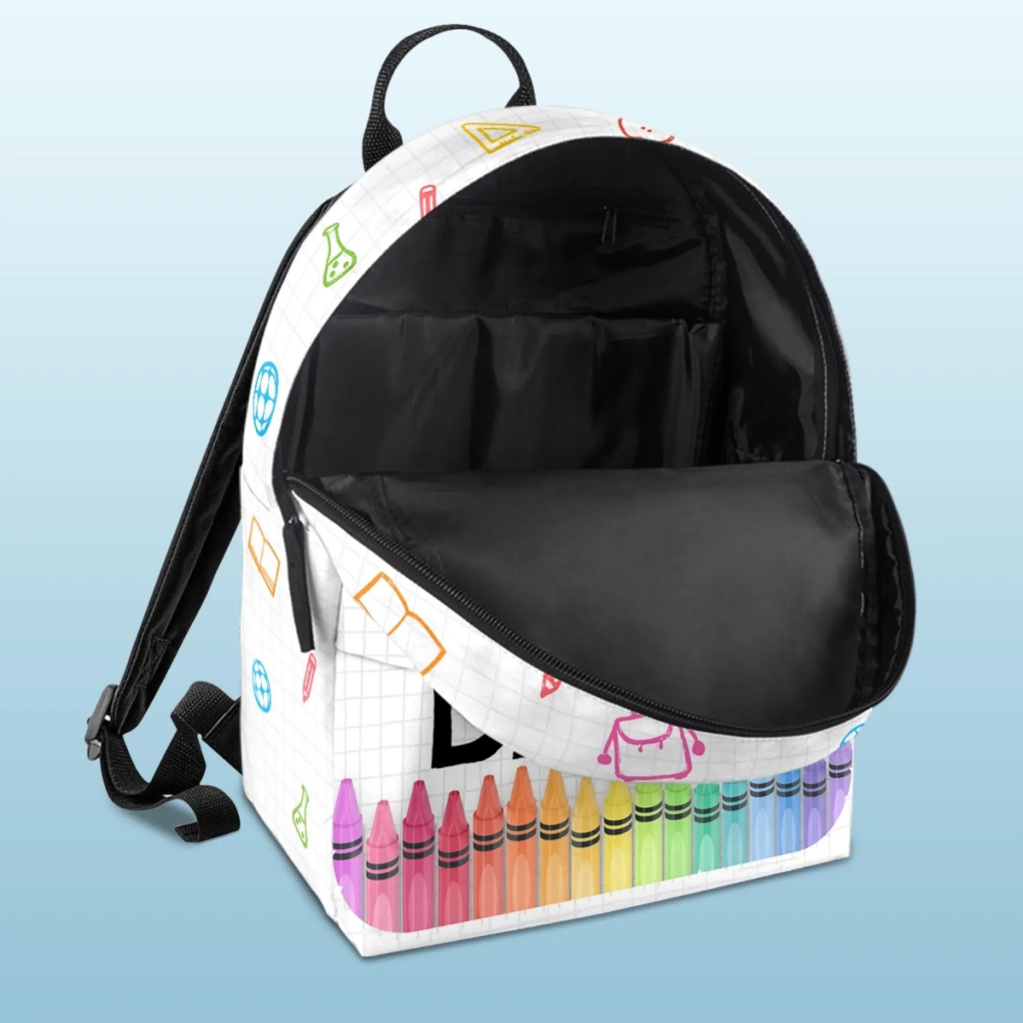 Custom Kids Backpack - Personalized Back To School Gifts For Kids - School Is My Playground - Image 5
