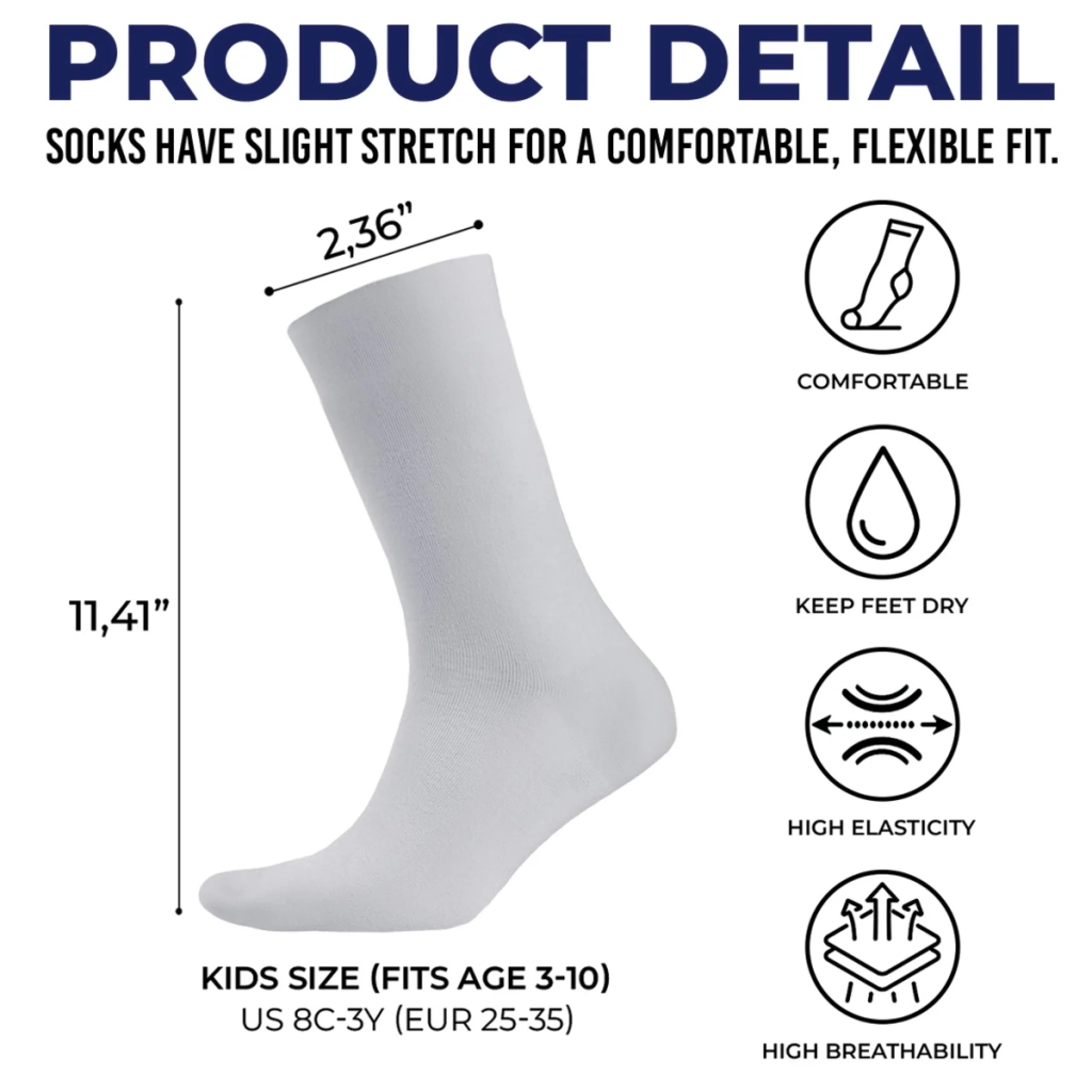 Custom Kids Crew Socks - Personalized Bookish Gifts For Book Lovers, Bookworms, Readers - Bookworm At Rest - Image 3