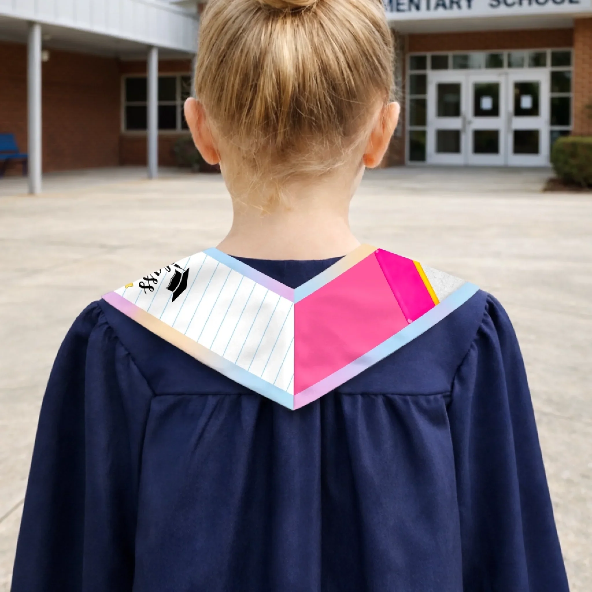 Custom Kids Graduation Stole - Personalized Graduation Gifts For Kids - Dream It, Do It - Image 3
