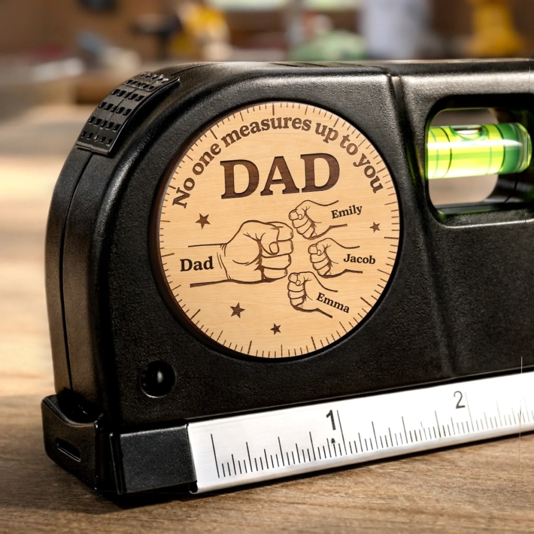Custom Laser Level Tool - Personalized Father's Day Birthday Gifts For Dad, Grandpa - Crafting Moments With Precision - Image 2