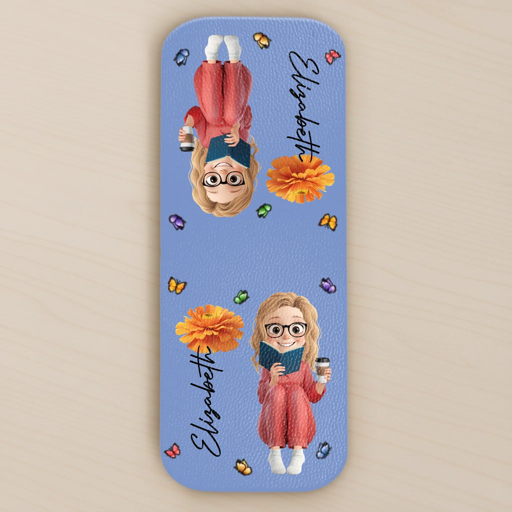 Custom Leather Magnetic Bookmark - Personalized  Bookish Gifts For Book Lovers, Bookworms, Readers - Chapters Hold Magic - Image 2