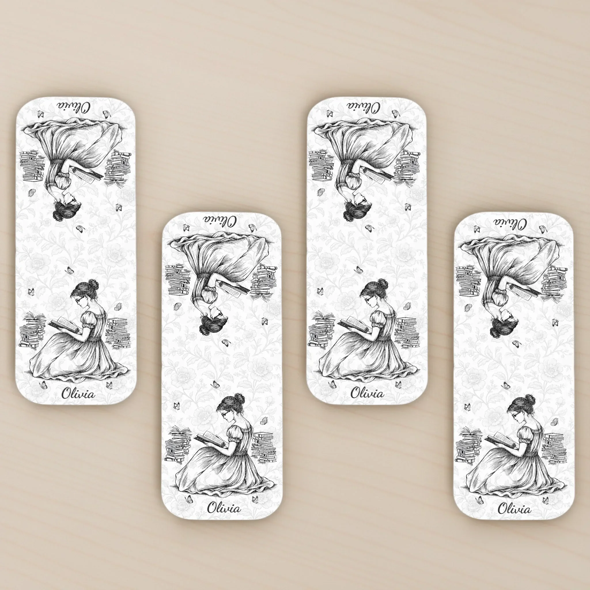 Custom Leather Magnetic Bookmark - Personalized  Bookish Gifts For Book Lovers, Bookworms, Readers - Dream In Pages - Image 5