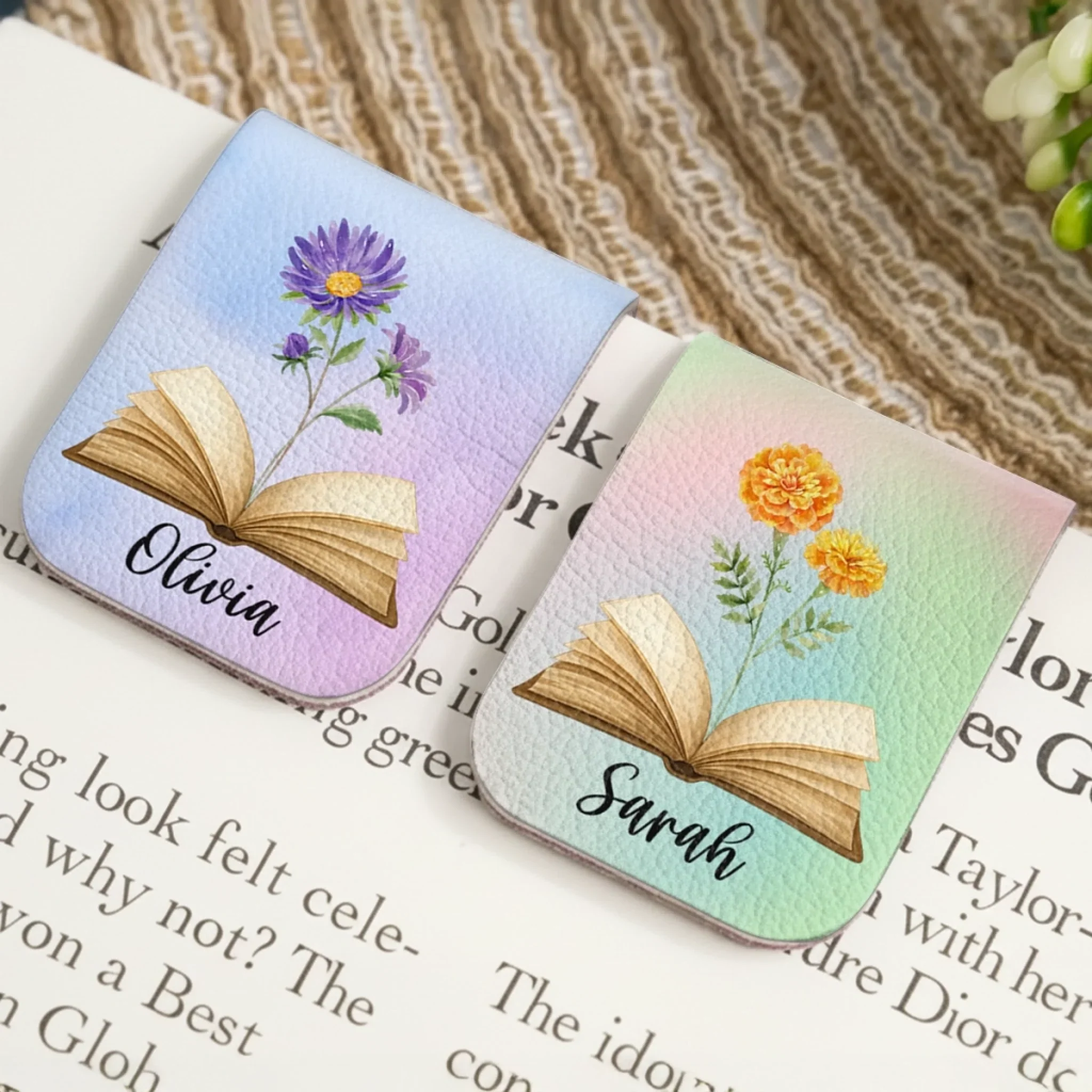 Custom Leather Magnetic Bookmark - Personalized  Bookish Gifts For Book Lovers, Bookworms, Readers - Reading Is My Superpower - Image 6