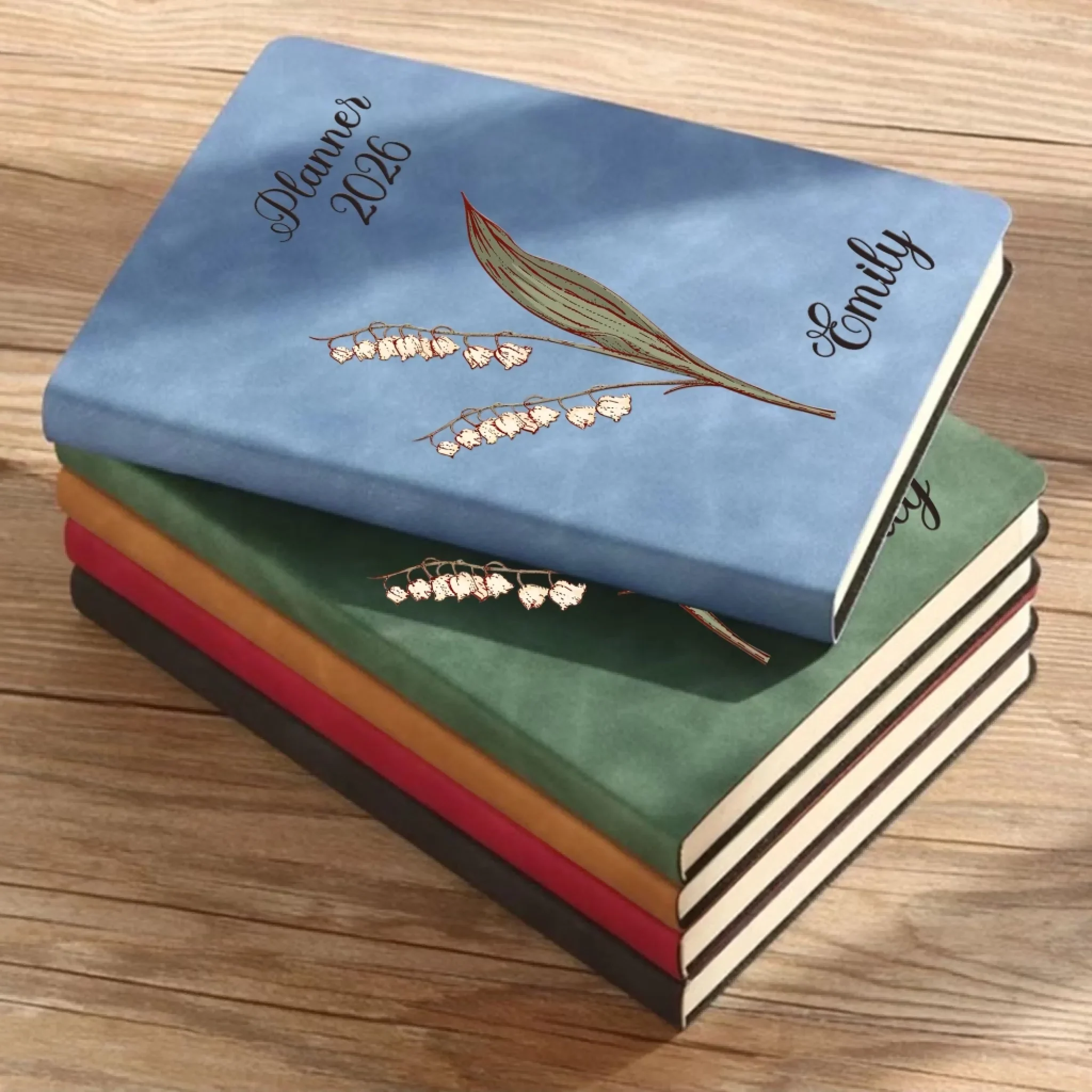 Custom Leather Writing Journal - Personalized Birthday Gifts For Besties, Sisters, BFF, Family, Yourself - Building My Tomorrow With Intention - Image 11