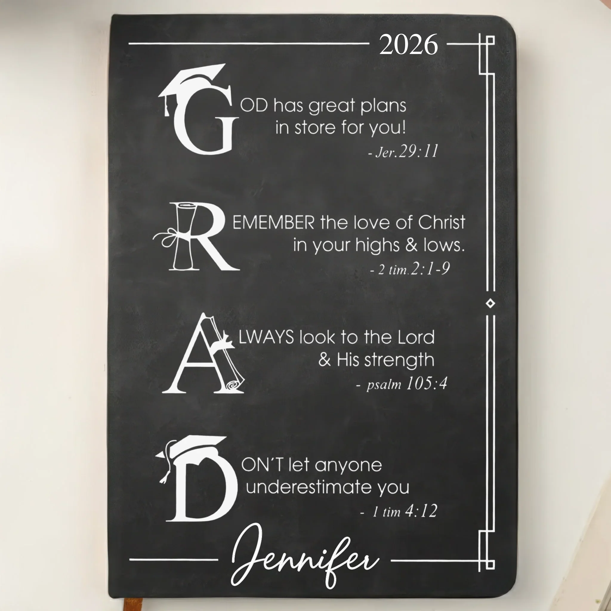 Custom Leather Writing Journal - Personalized Graduation Gifts For Him, Her - Your Next Chapter Begins - Image 7