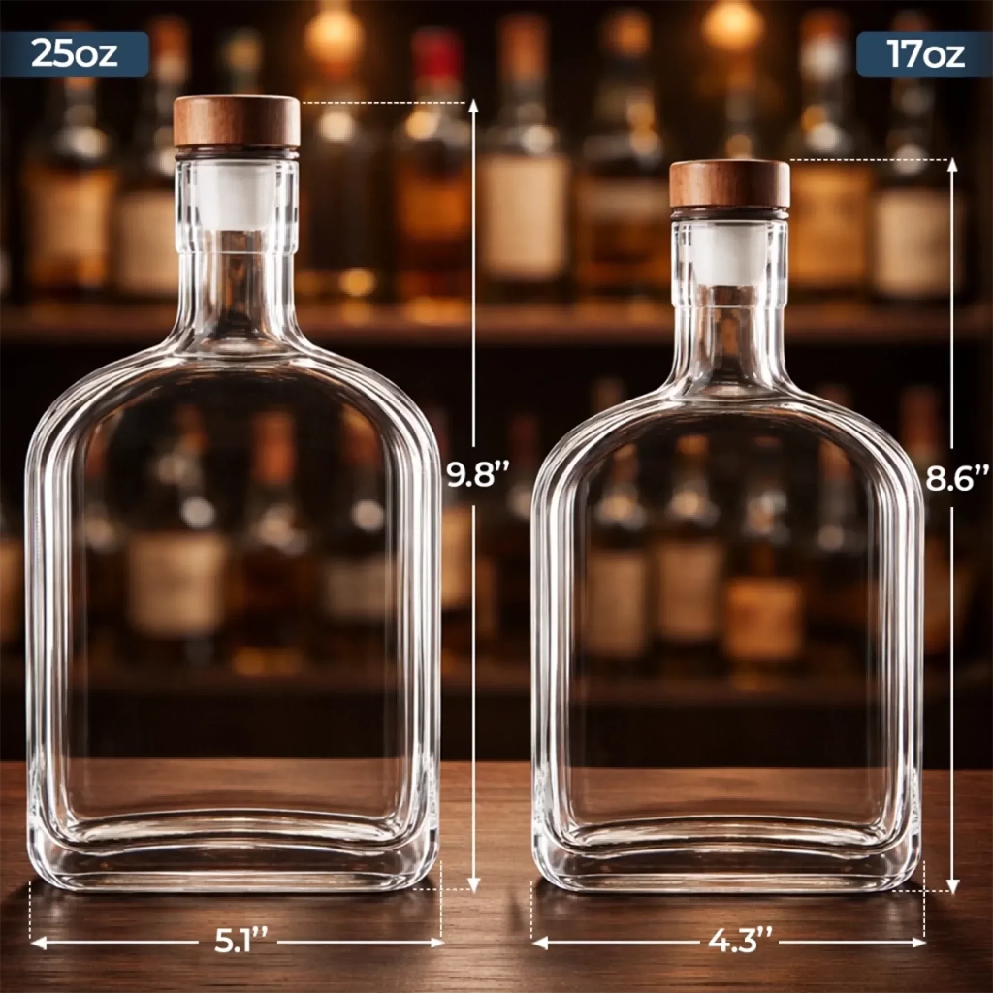 Custom Liquor Decanter - Personalized Father's Day Birthday Gifts For Dad, Grandpa - Dad Makes Life Better - Image 6
