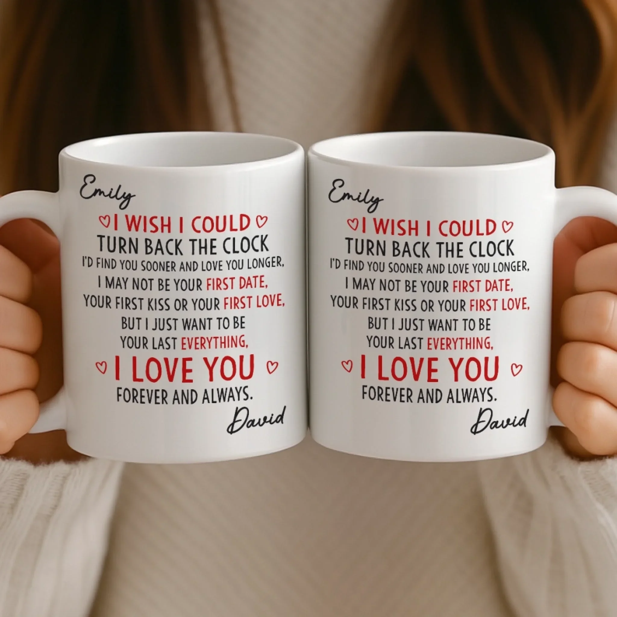 Custom Mug - Personalized Anniversary Christmas Wedding Gifts For Husband And Wife, Him And Her - Everything Led To You - Image 4