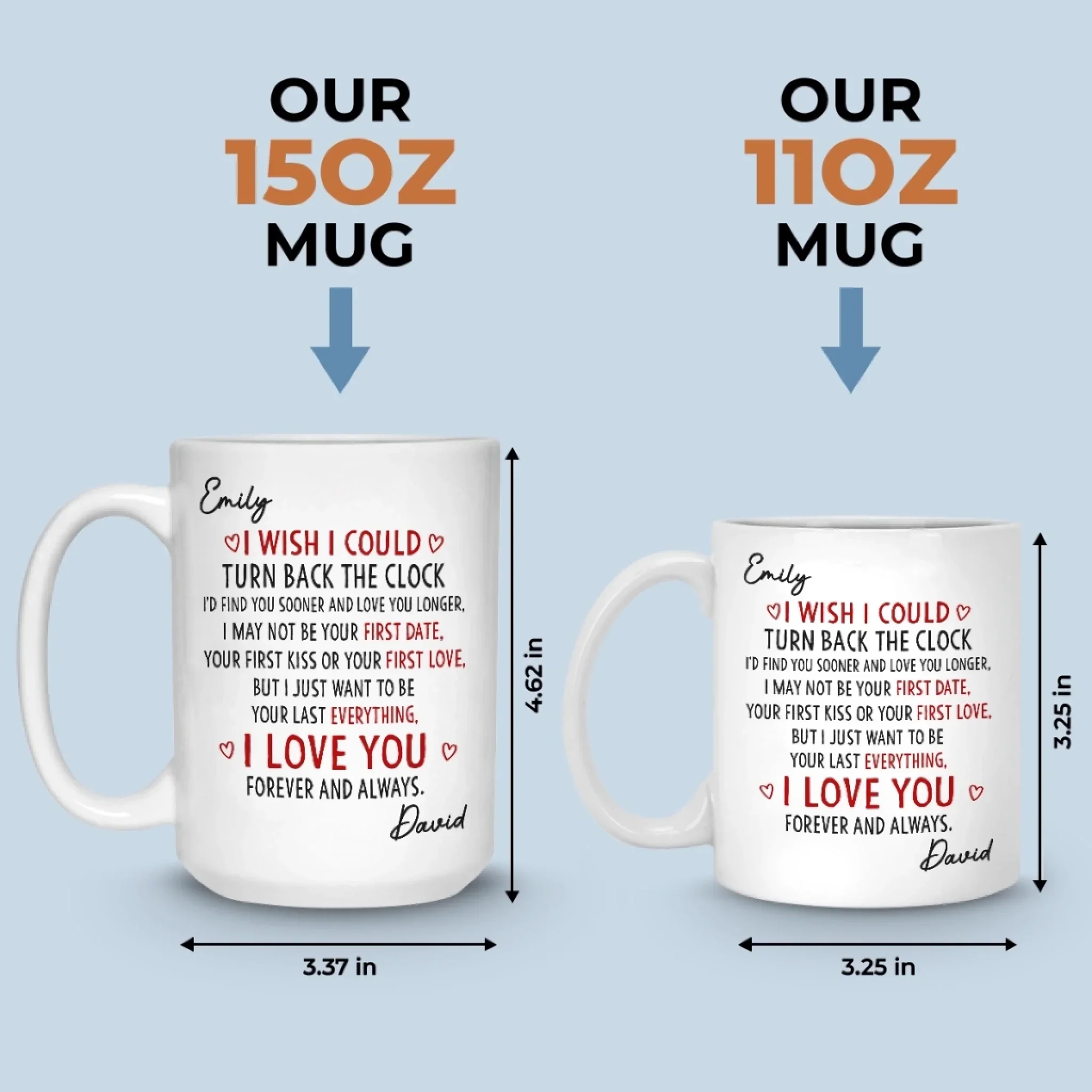 Custom Mug - Personalized Anniversary Christmas Wedding Gifts For Husband And Wife, Him And Her - Everything Led To You - Image 6