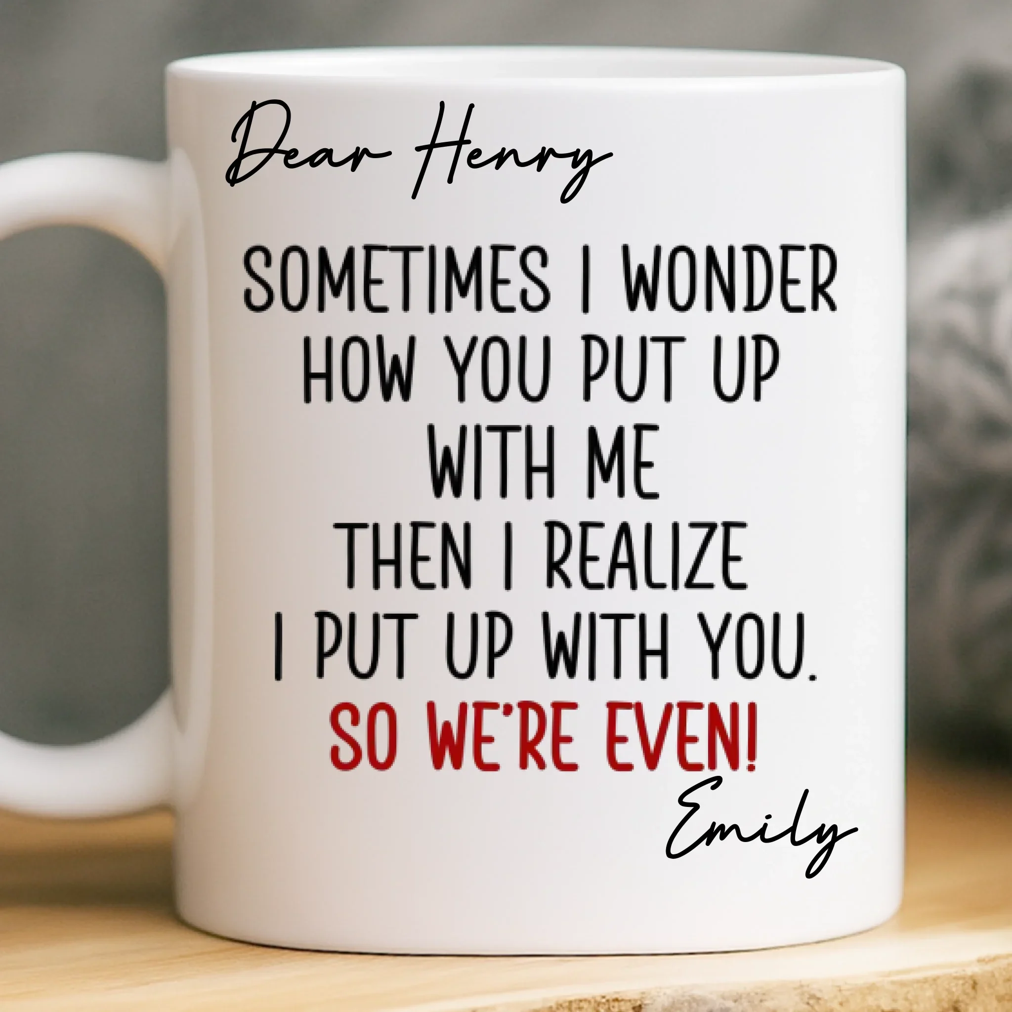 Custom Mug - Personalized Anniversary Christmas Wedding Gifts For Husband And Wife, Him And Her - Sorry Not Sorry, You’re Mine - Image 2