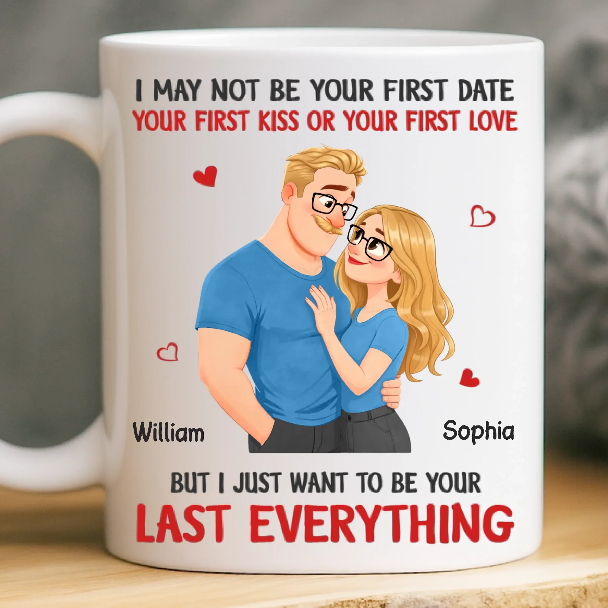 Custom Mug - Personalized Anniversary Wedding Gifts For Husband And Wife, Him And Her - Congrats, I’m The Prize - Image 2